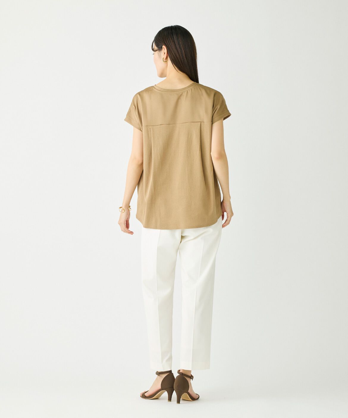 DAY by DAY it&rsquo;s international「サテン切り替えドルマンプルオーバー《スビン綿MIXフライス》」|Tシャツ・カットソー|