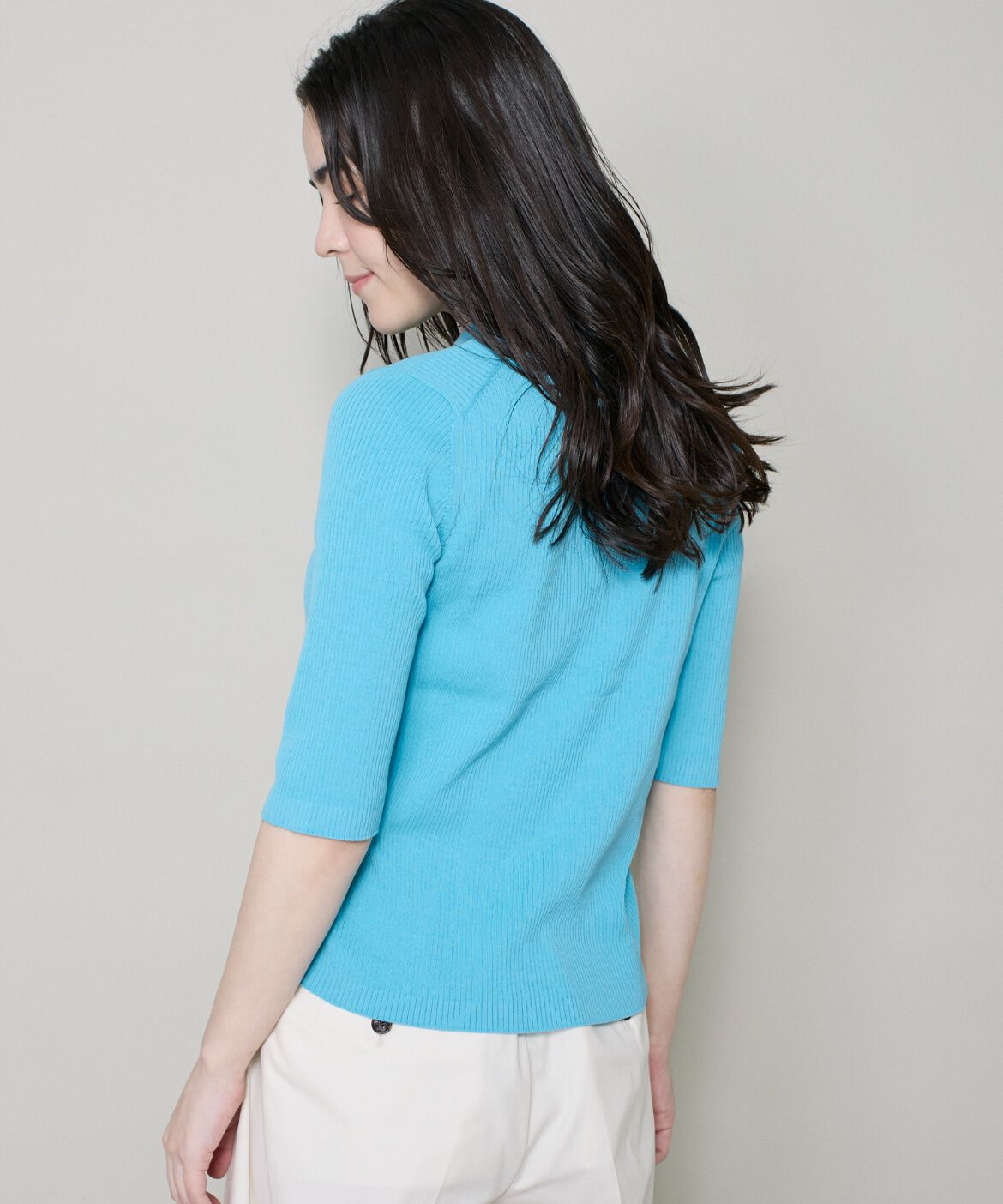 DAY by DAY it&rsquo;s international「ハーフスリーブポロ襟リブニット」|ニット・セーター|