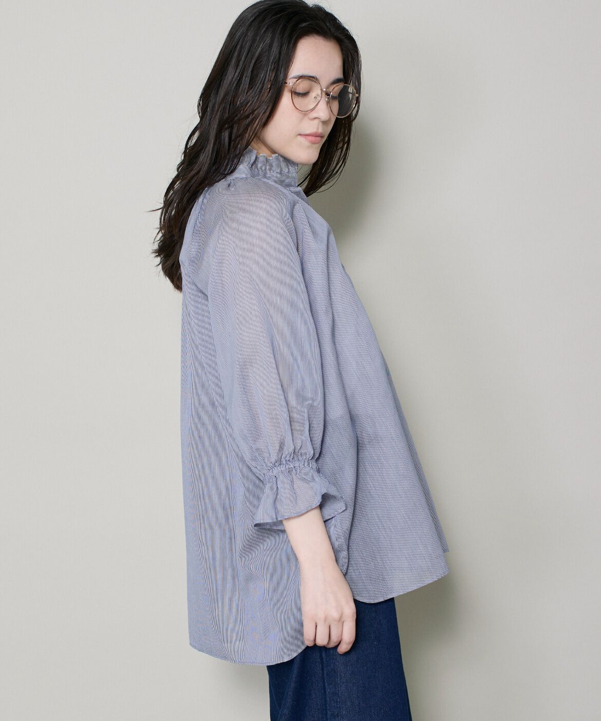 DAY by DAY it&rsquo;s international「コットンシルクギャザーフリルブラウス」|シャツ・ブラウス|