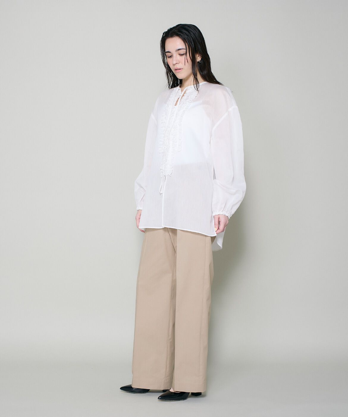 DAY by DAY it&rsquo;s international「コットンシルクフリルデザインブラウス」|シャツ・ブラウス|