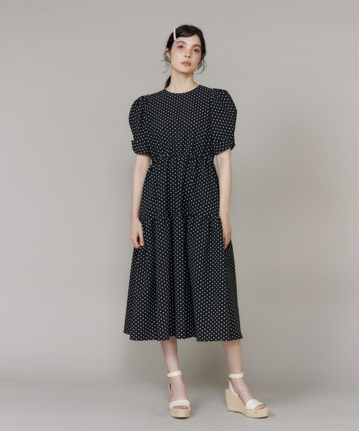Maglie le cassetto「ドットティアードワンピース」|ワンピース|
