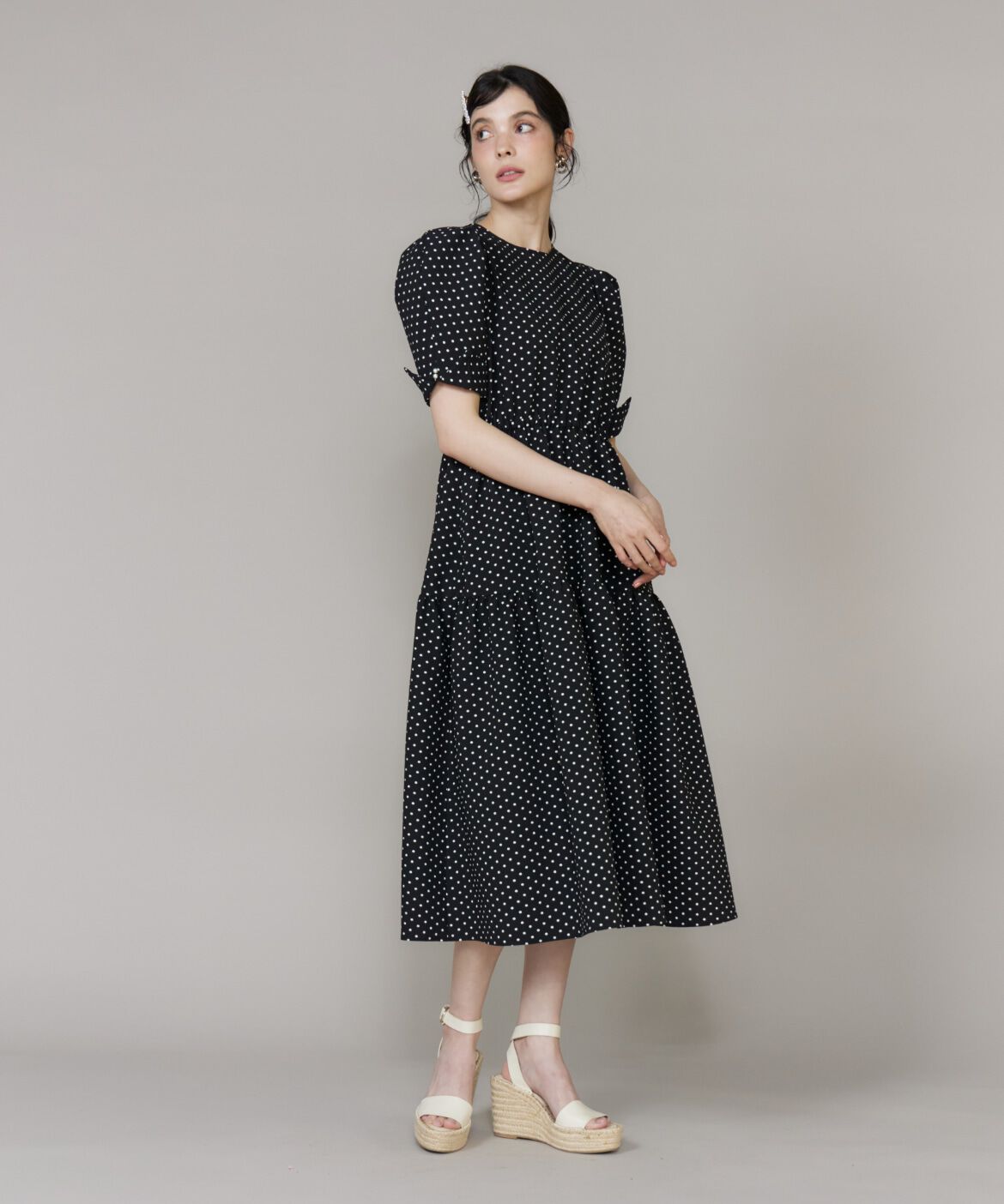 Maglie le cassetto「ドットティアードワンピース」|ワンピース|
