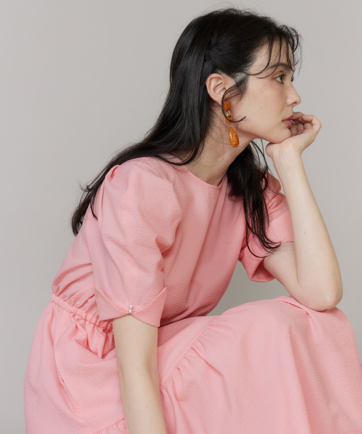 Maglie le cassetto「《大きいサイズ》ティアードワンピース」|ワンピース|