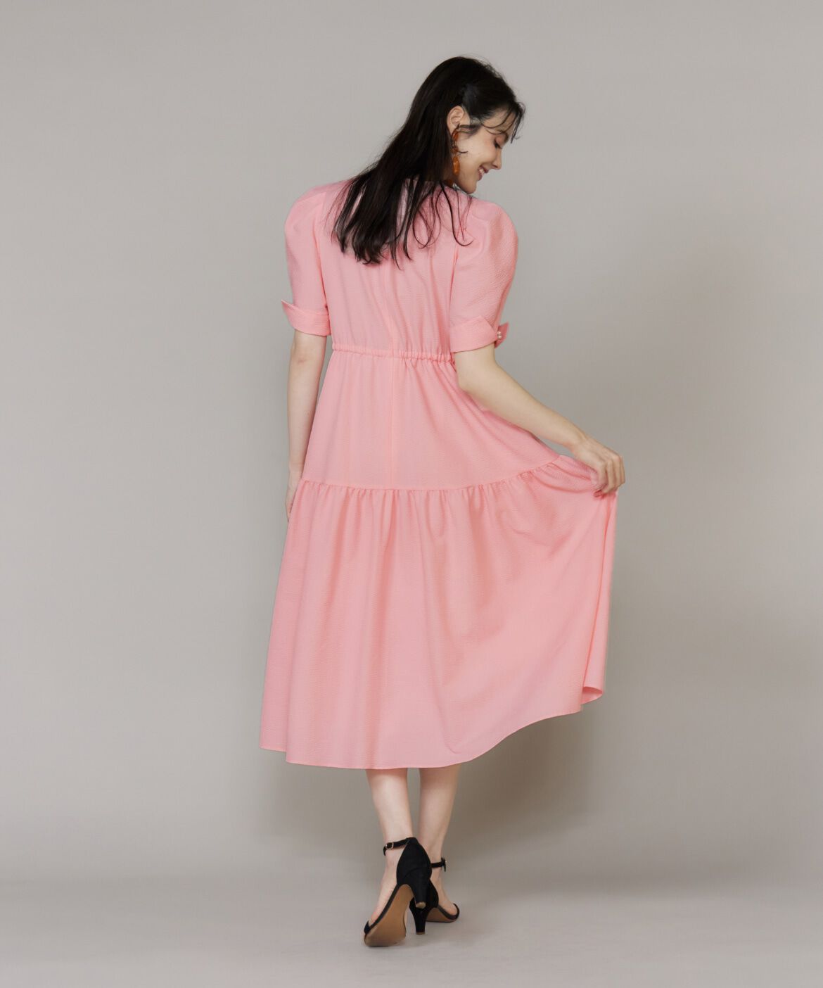 Maglie le cassetto「《大きいサイズ》ティアードワンピース」|ワンピース|