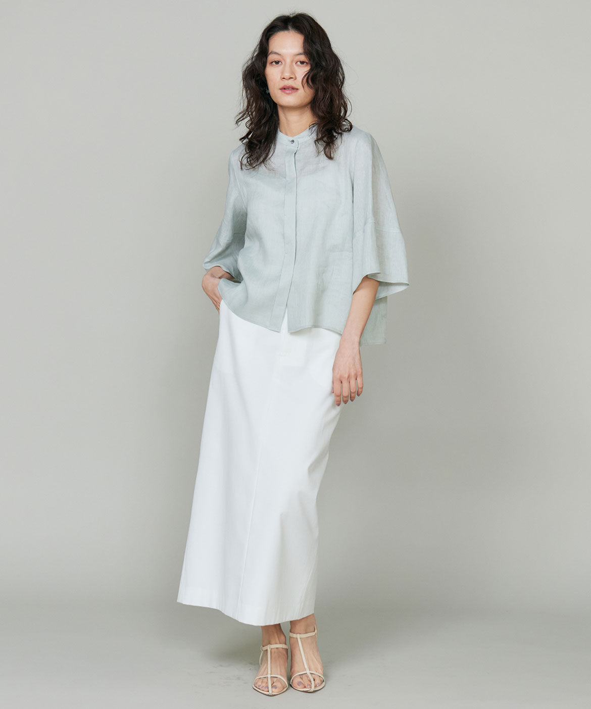 INED「リネンコクーンスリーブブラウス」|シャツ・ブラウス|