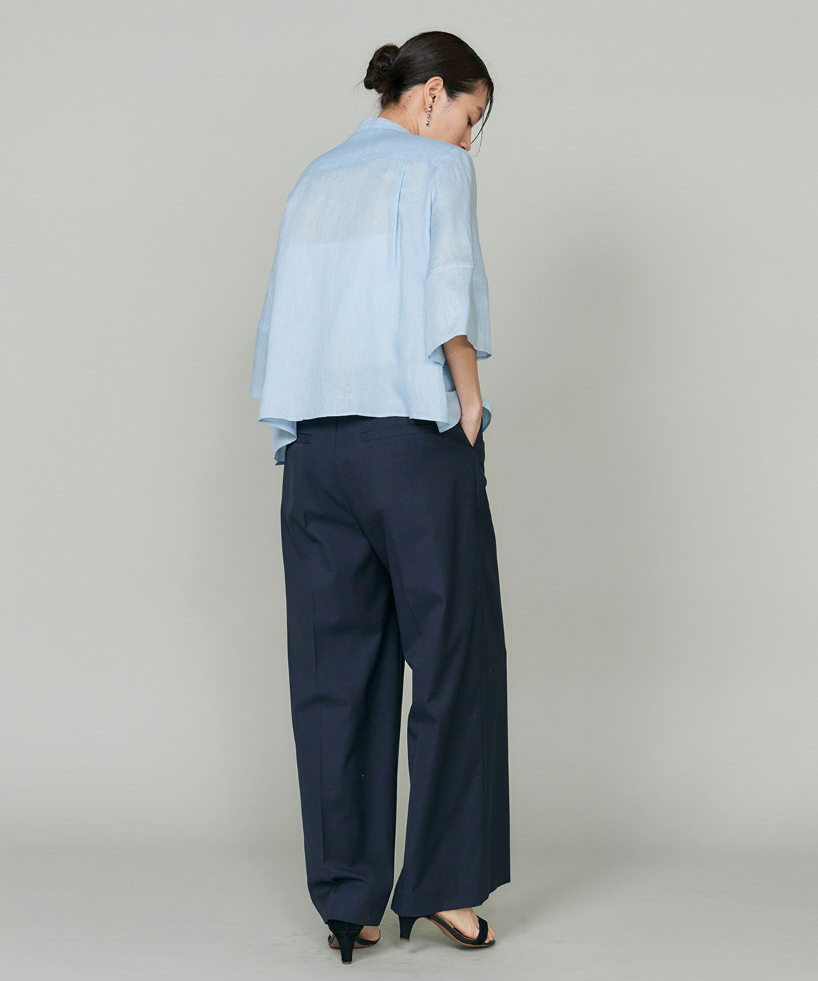 INED「リネンコクーンスリーブブラウス」|シャツ・ブラウス|