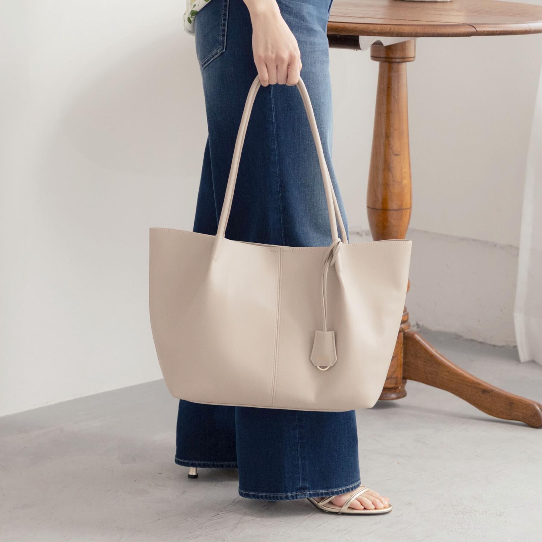 UNTITLED「スプリットレザートート」|トートバッグ|