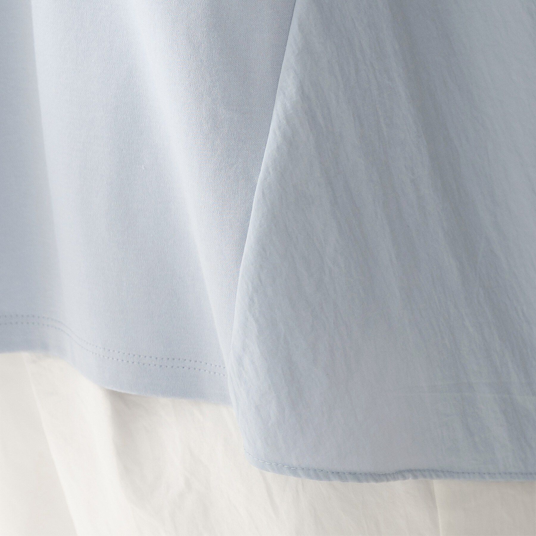 UNTITLED「【洗える/Tシャツ】異素材ドッキングプルオーバー」|Tシャツ・カットソー|