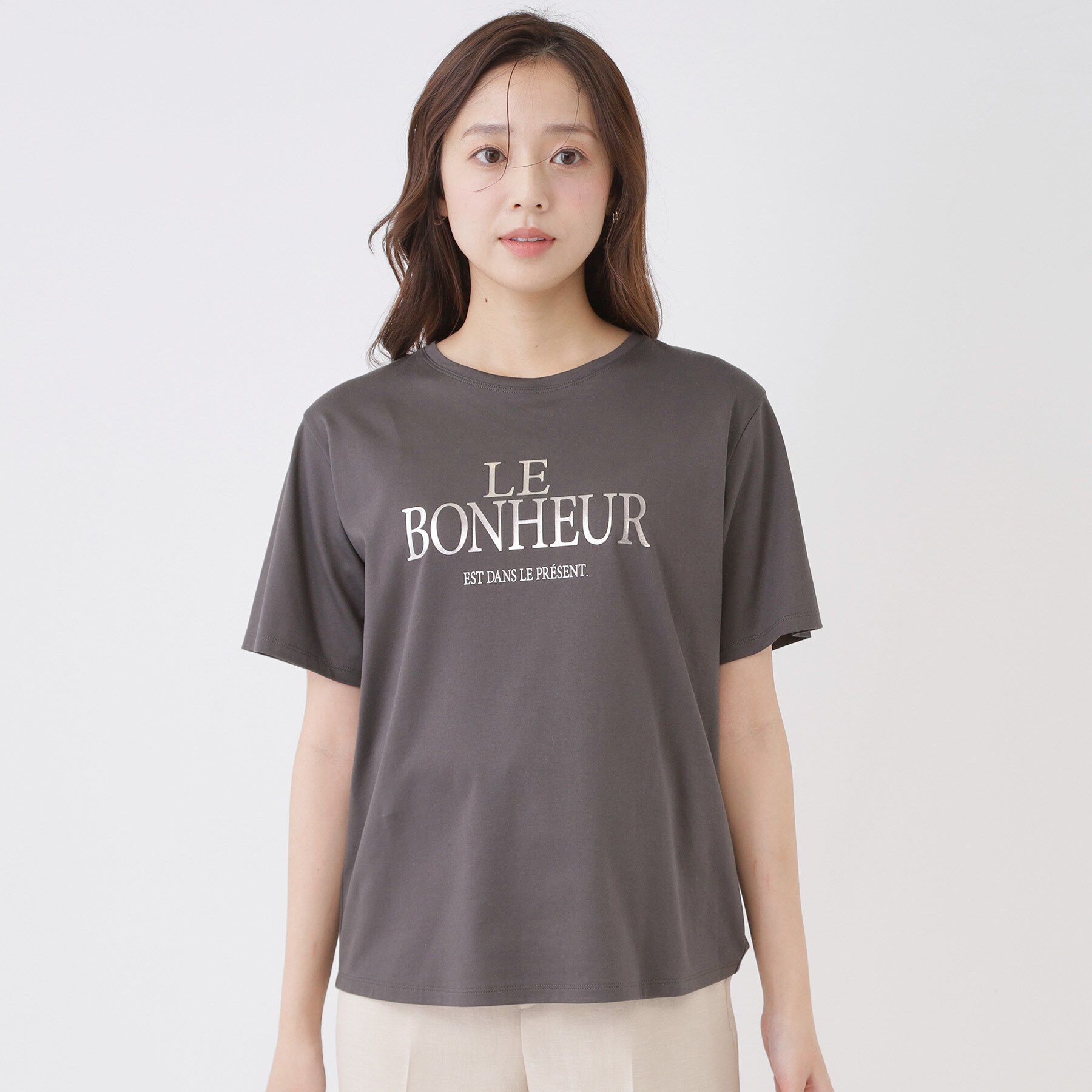 COUP DE CHANCE「【手洗い可／日本製】半袖ロゴTシャツ」|Tシャツ・カットソー|