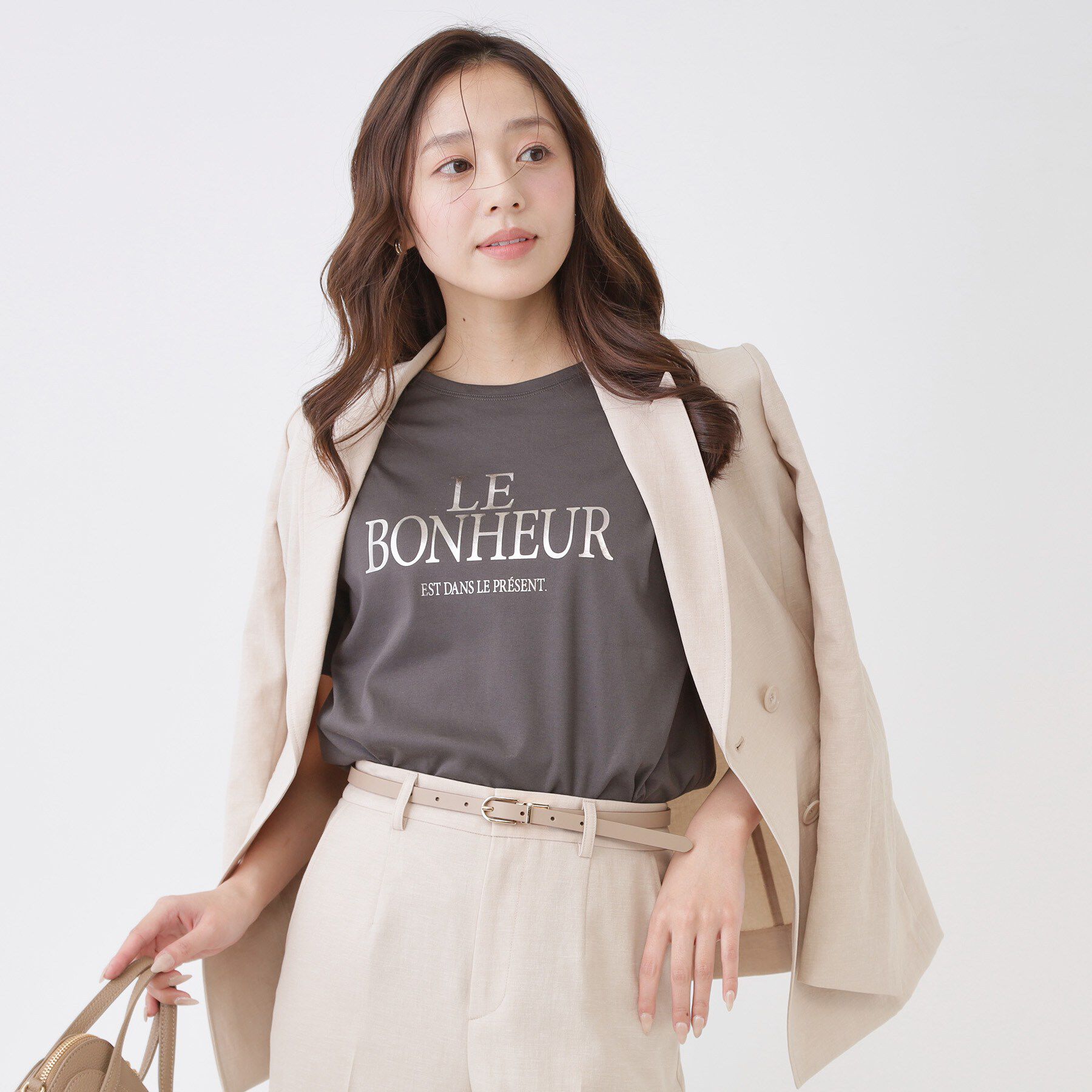 COUP DE CHANCE「【手洗い可／日本製】半袖ロゴTシャツ」|Tシャツ・カットソー|