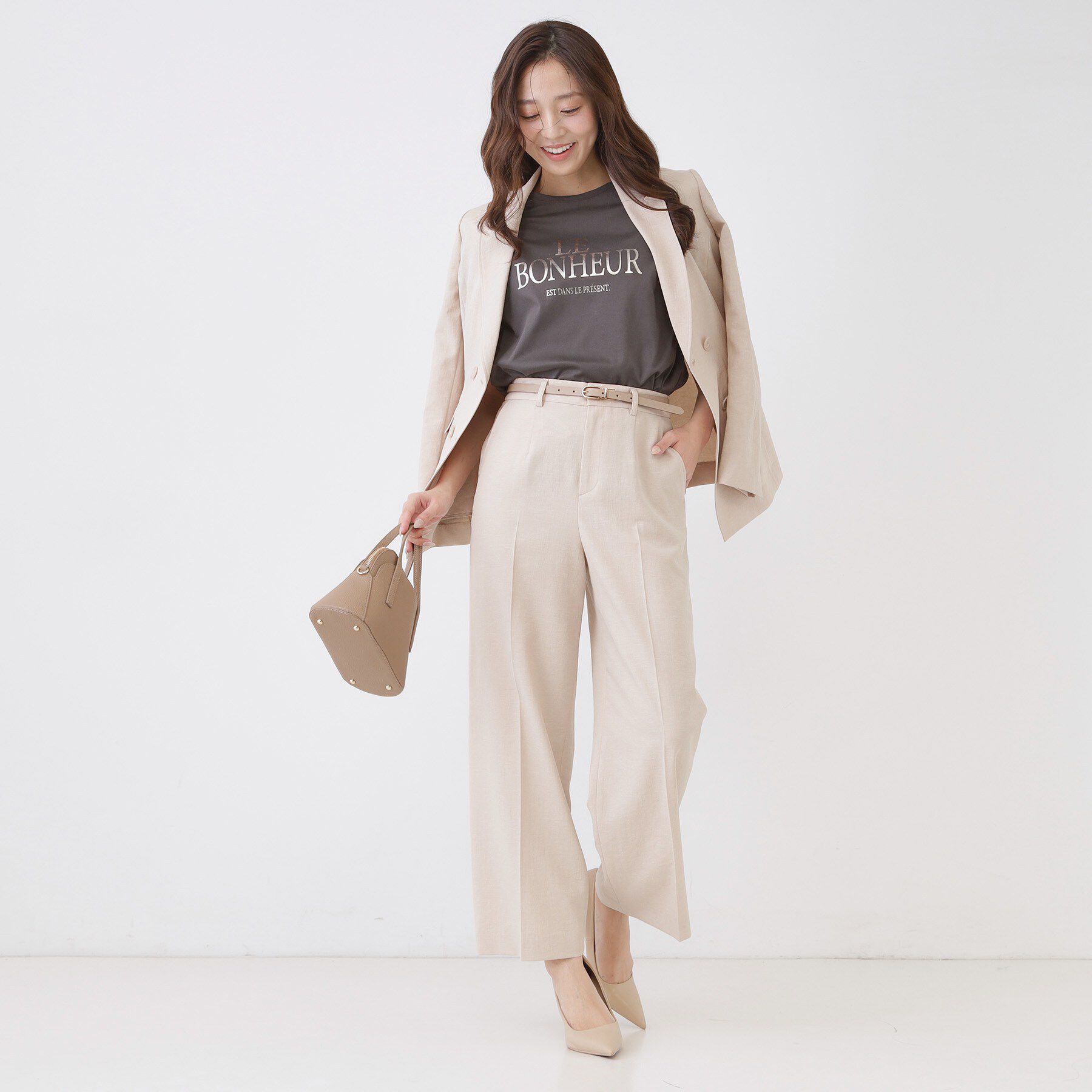 COUP DE CHANCE「【手洗い可／日本製】半袖ロゴTシャツ」|Tシャツ・カットソー|