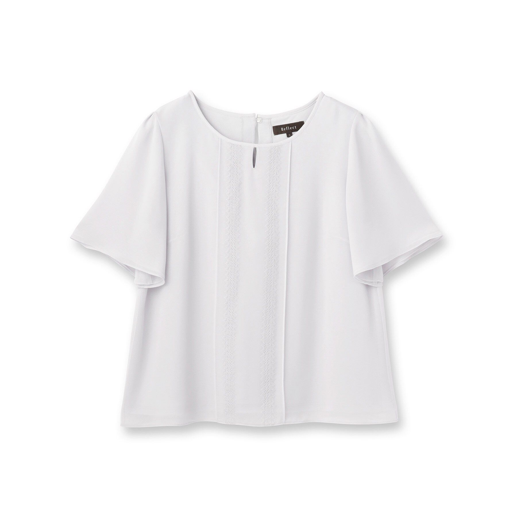 Reflect「【UVカット／接触冷感】五分袖シフォンブラウス」|シャツ・ブラウス|