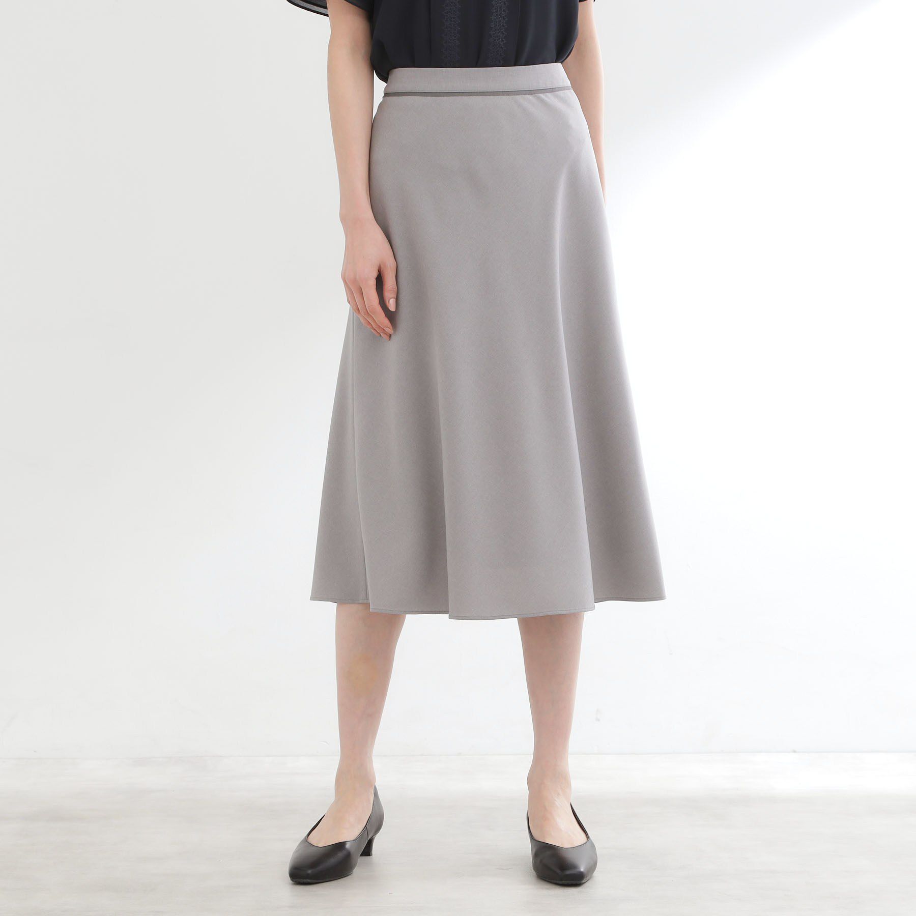 Reflect「【セットアップ可】セミフレアスカート」|スカート|グレー(012)