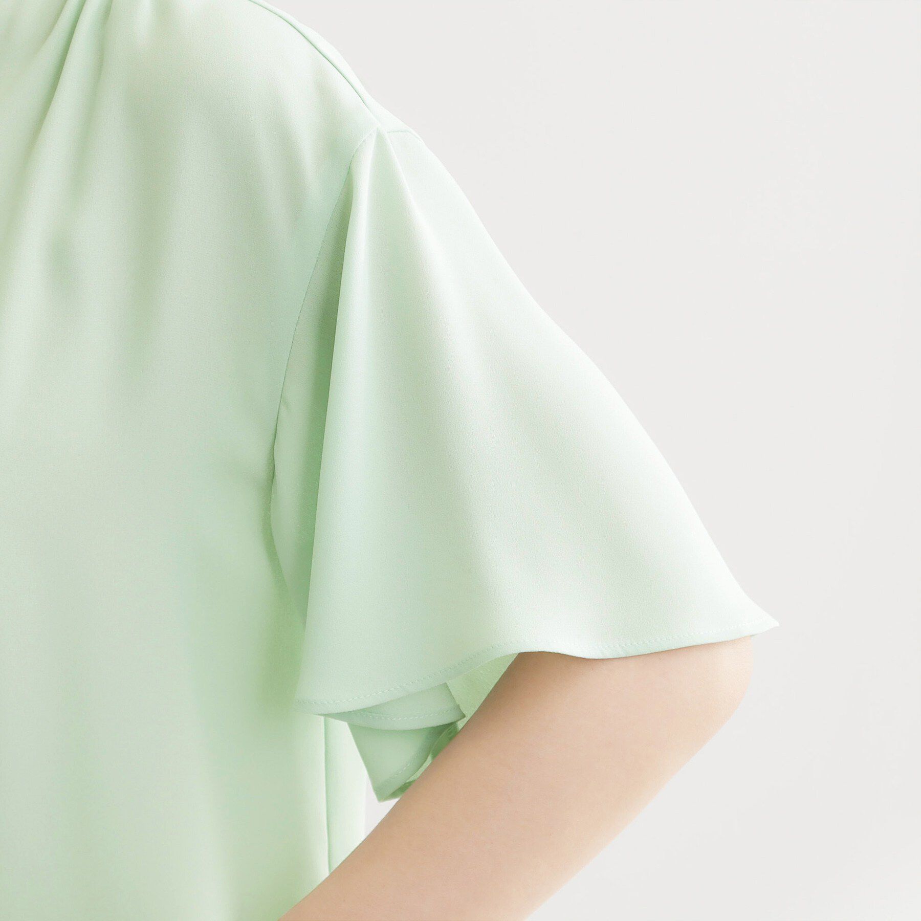 Reflect「【マシンウォッシュ可】フレアスリーブボウタイブラウス」|シャツ・ブラウス|