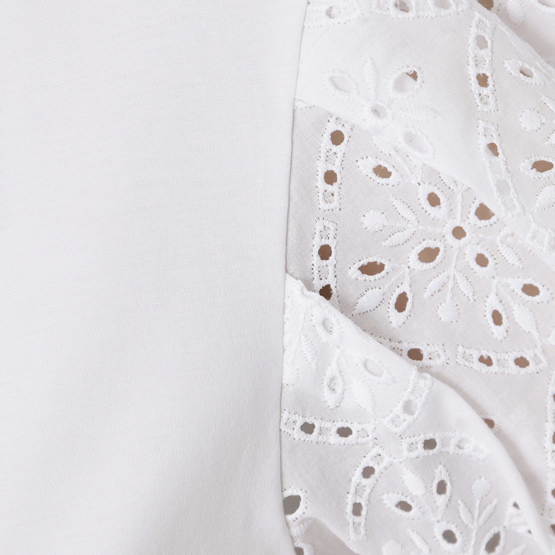 DRESSTERIOR「【接触冷感/UVカット】レーススリーブカットソー」|Tシャツ・カットソー|