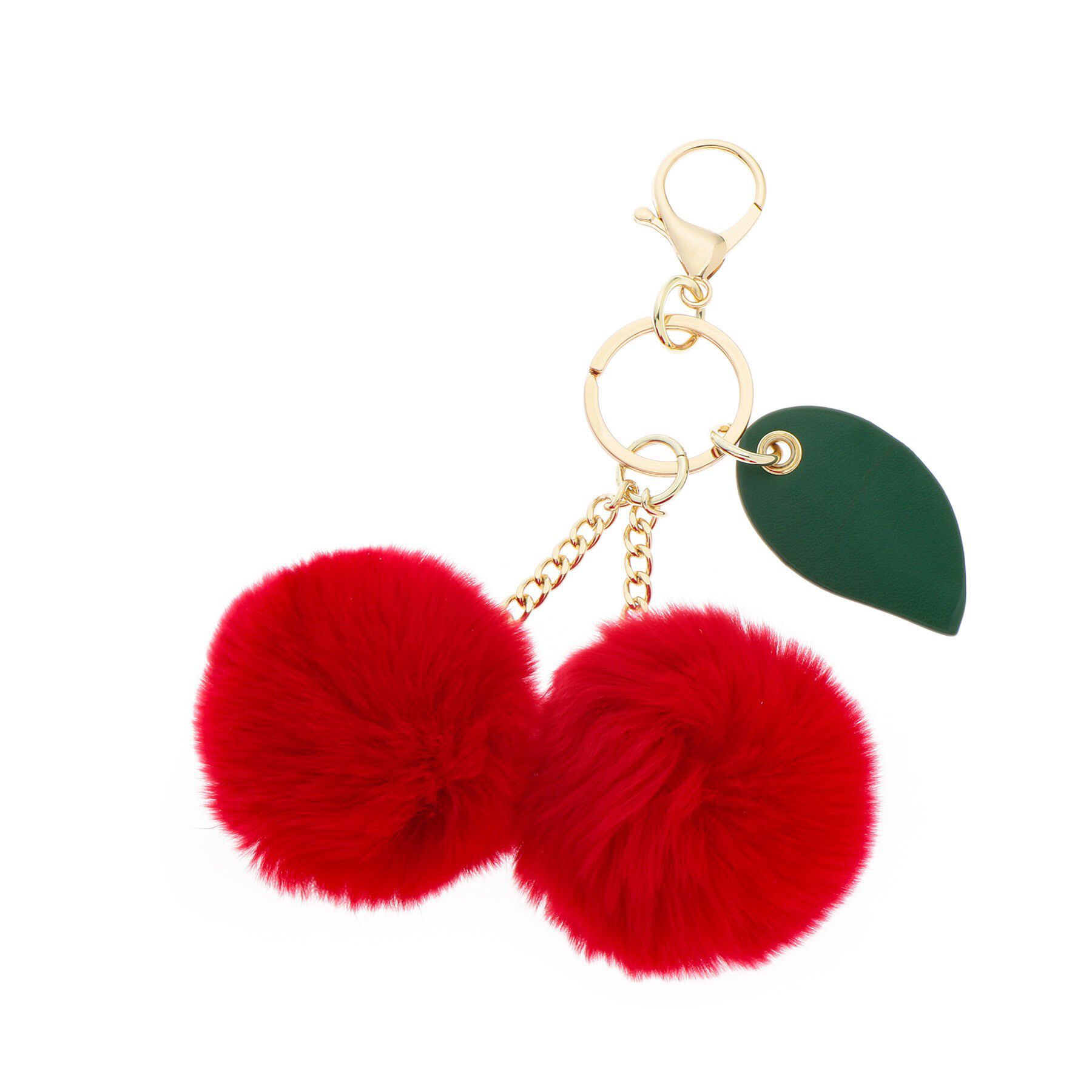 DRESSTERIOR「ラビットファーチェリーチャーム」|キーケース|