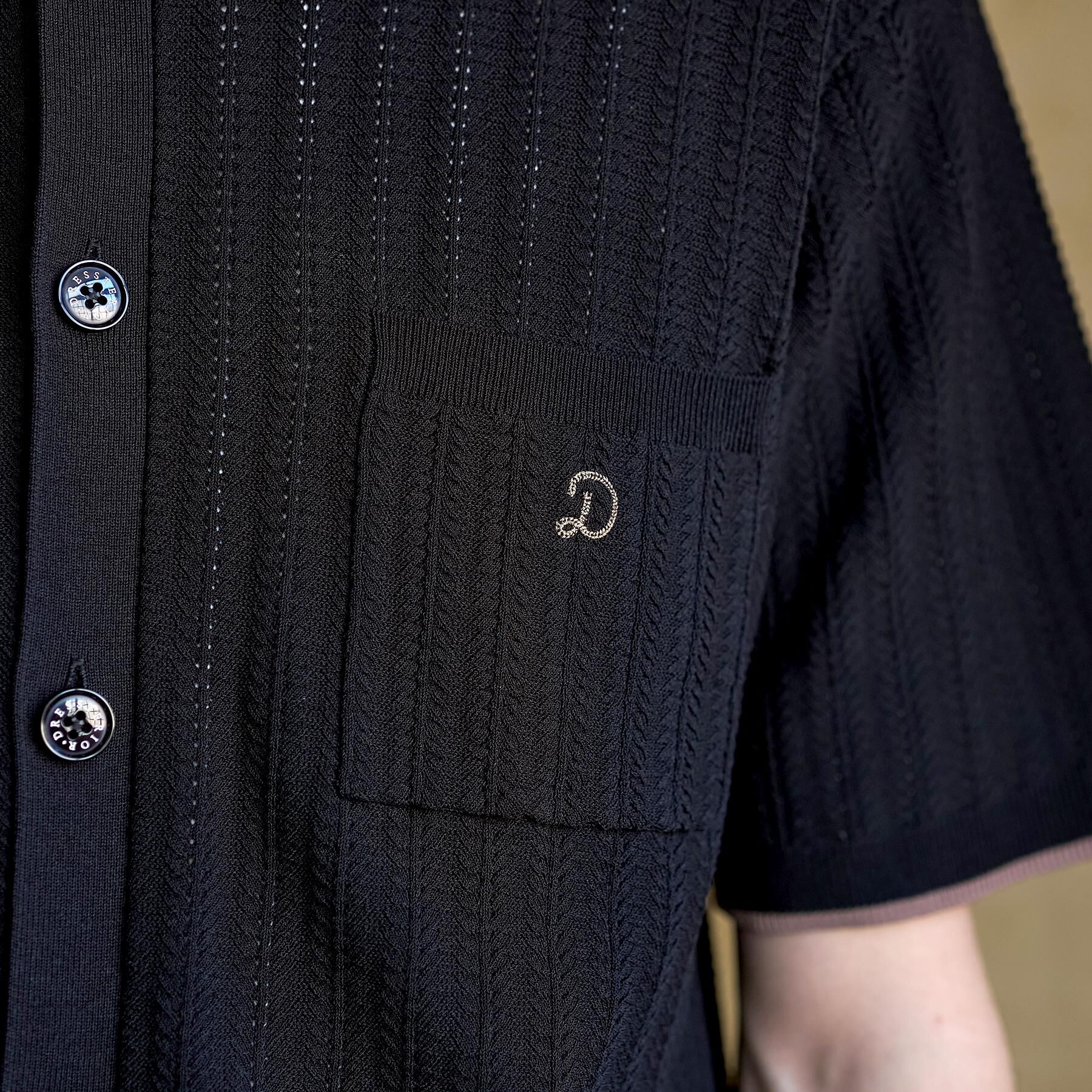 DRESSTERIOR「【Safari5月号掲載】ウォッシャブル キューバニットシャツ」|ニット・セーター|