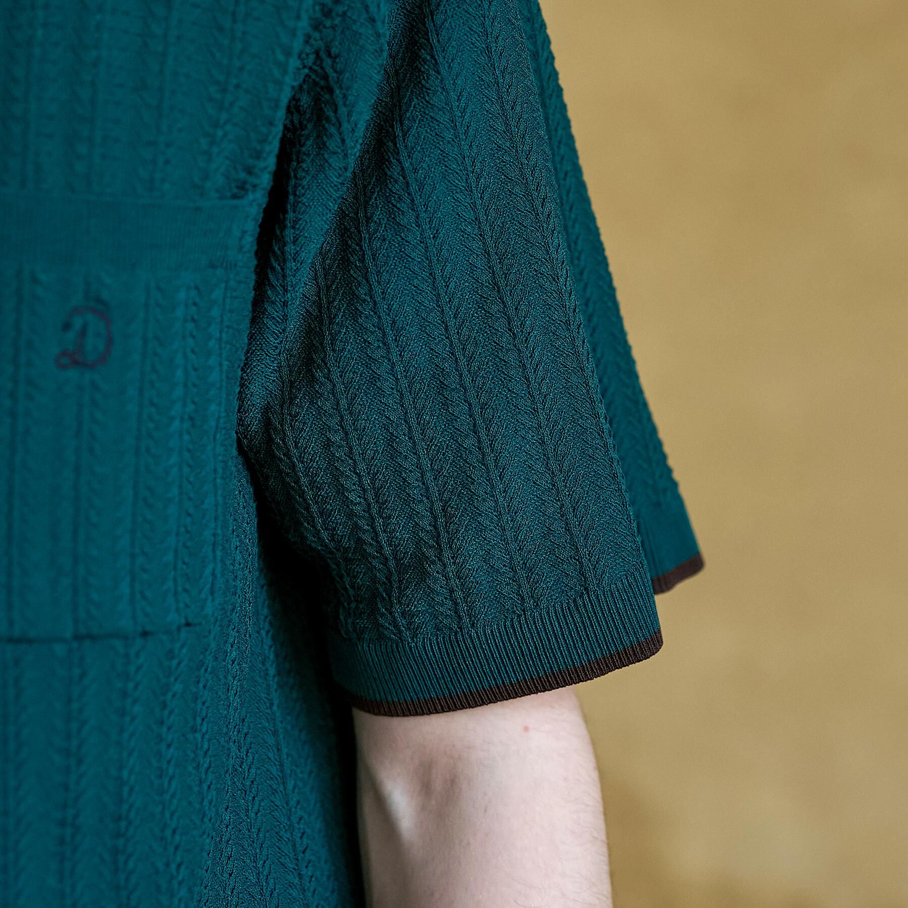 DRESSTERIOR「【Safari5月号掲載】ウォッシャブル キューバニットシャツ」|ニット・セーター|