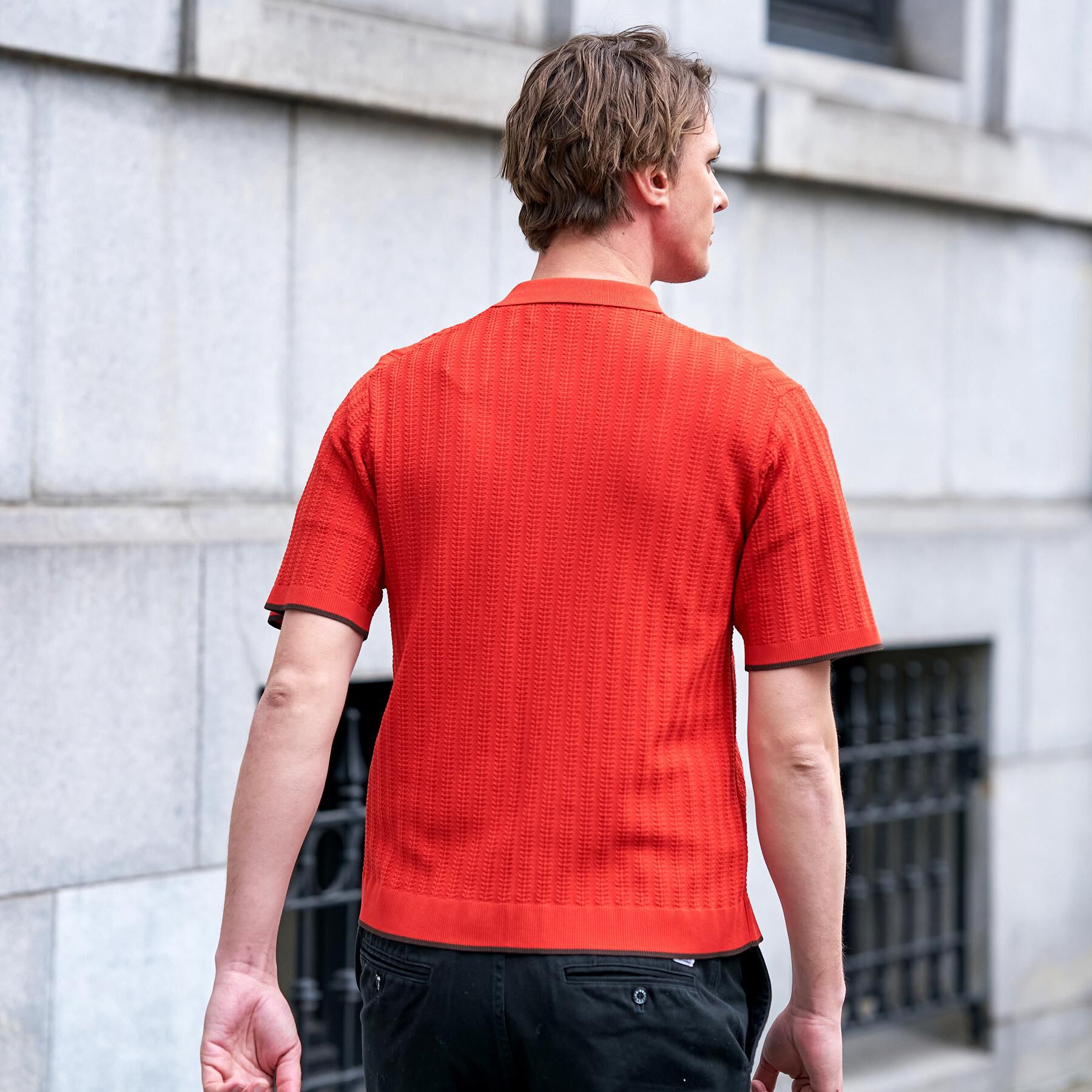 DRESSTERIOR「【Safari5月号掲載】ウォッシャブル キューバニットシャツ」|ニット・セーター|