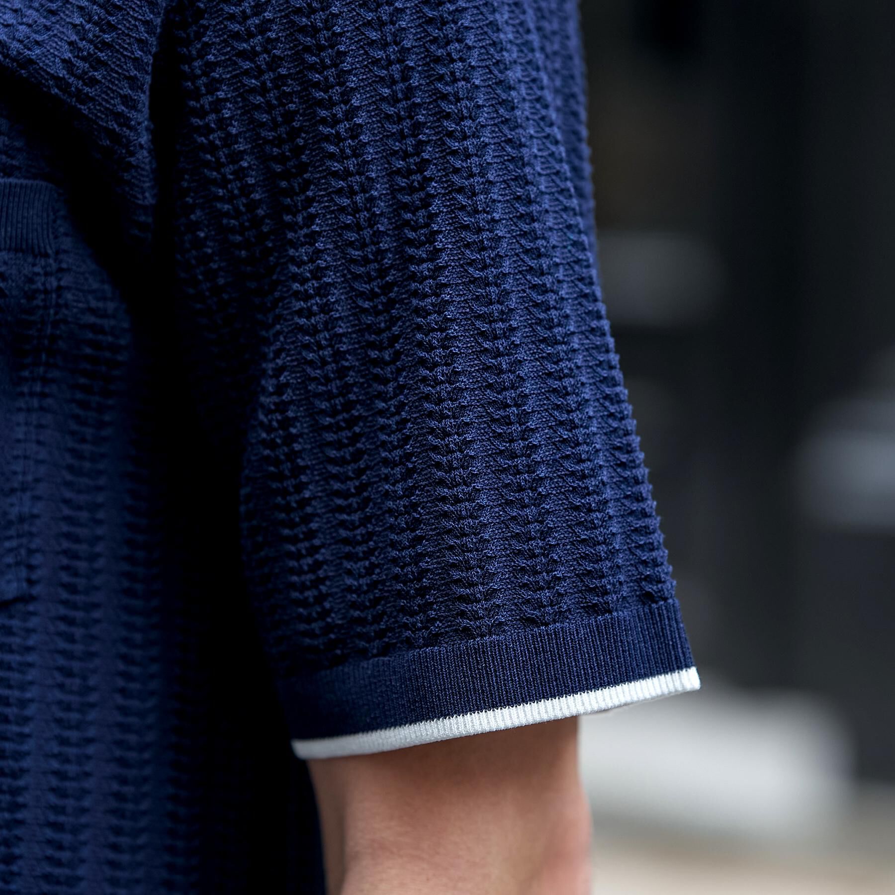 DRESSTERIOR「【Safari5月号掲載】ウォッシャブル キューバニットシャツ」|ニット・セーター|