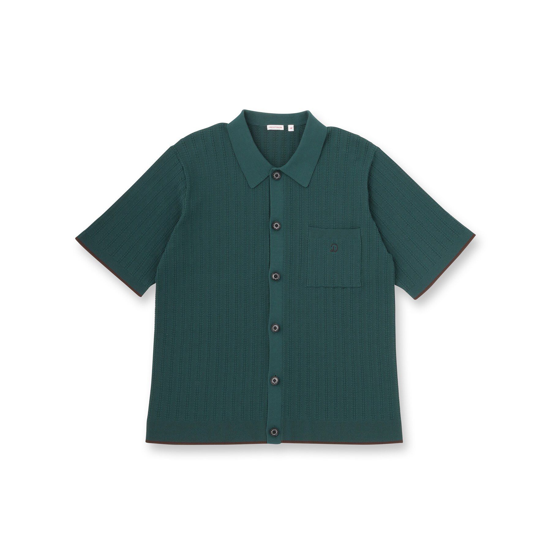 DRESSTERIOR「【Safari5月号掲載】ウォッシャブル キューバニットシャツ」|ニット・セーター|