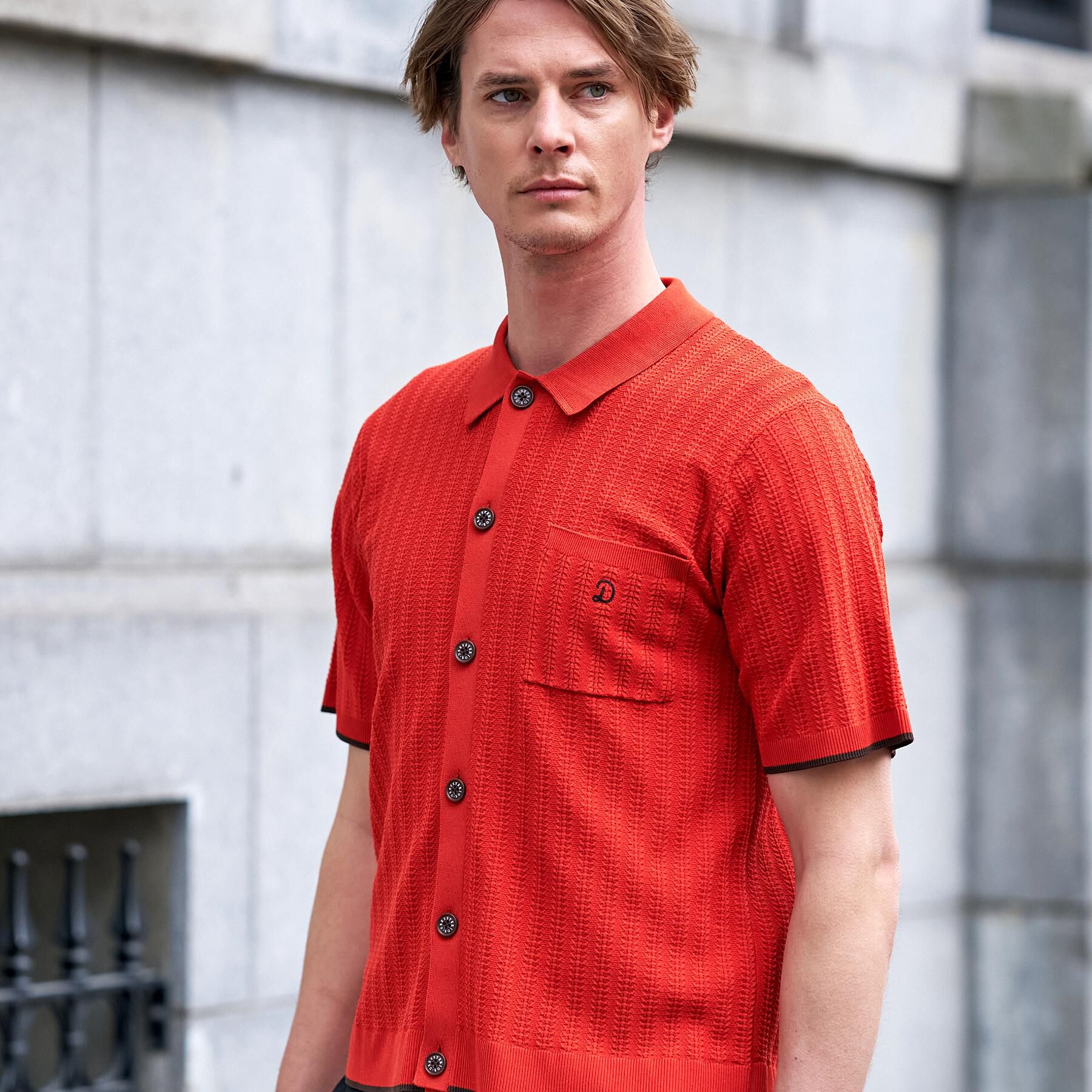 DRESSTERIOR「【Safari5月号掲載】ウォッシャブル キューバニットシャツ」|ニット・セーター|