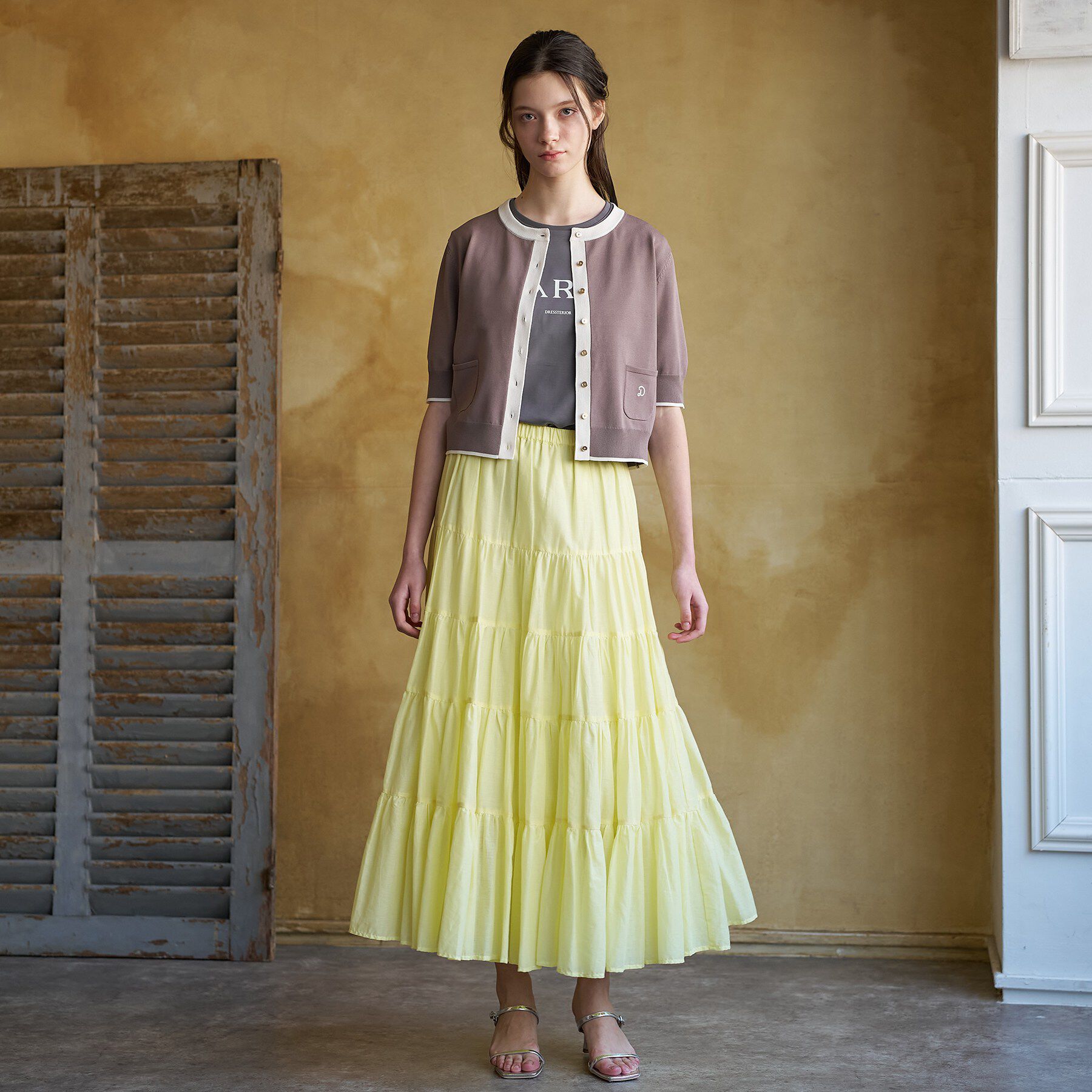 DRESSTERIOR「【otonaMUSE5月号掲載/UVカット/ウォッシャブル】クールタッチ コンビ カーディガン」|カーディガン|