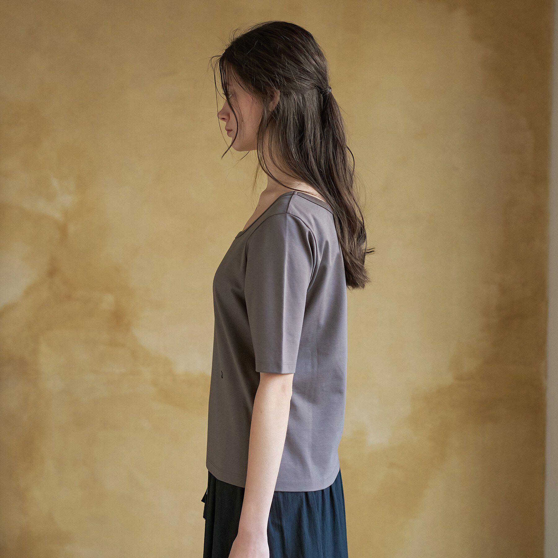 DRESSTERIOR「【接触冷感/UVカット/抗菌防臭/しわ防止】COOL DEODORANT JERSEY スクエアネッ」|Tシャツ・カットソー|