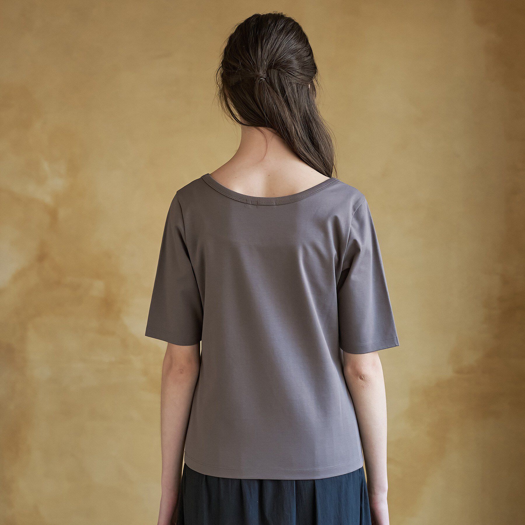 DRESSTERIOR「【接触冷感/UVカット/抗菌防臭/しわ防止】COOL DEODORANT JERSEY スクエアネッ」|Tシャツ・カットソー|