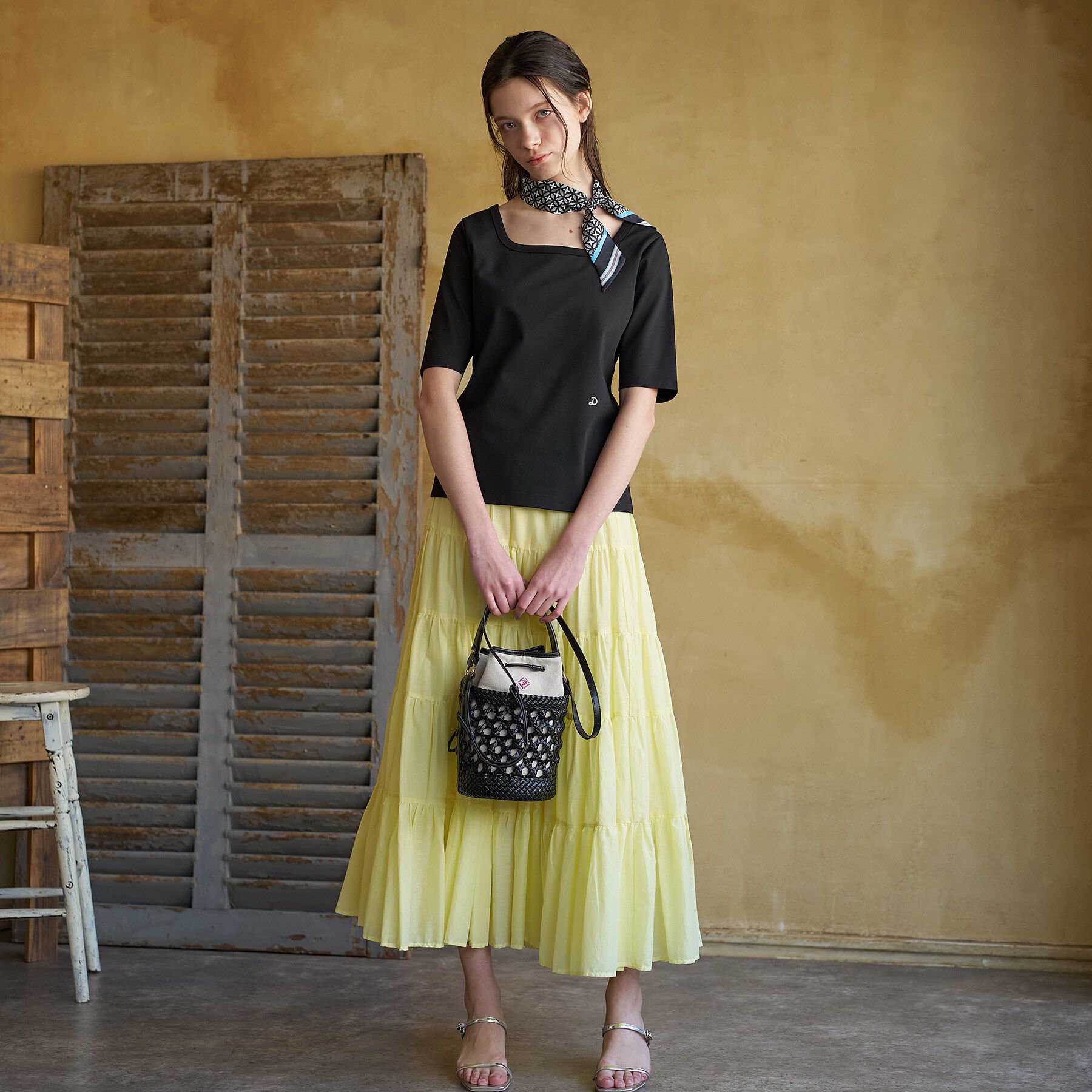 DRESSTERIOR「【接触冷感/UVカット/抗菌防臭/しわ防止】COOL DEODORANT JERSEY スクエアネッ」|Tシャツ・カットソー|