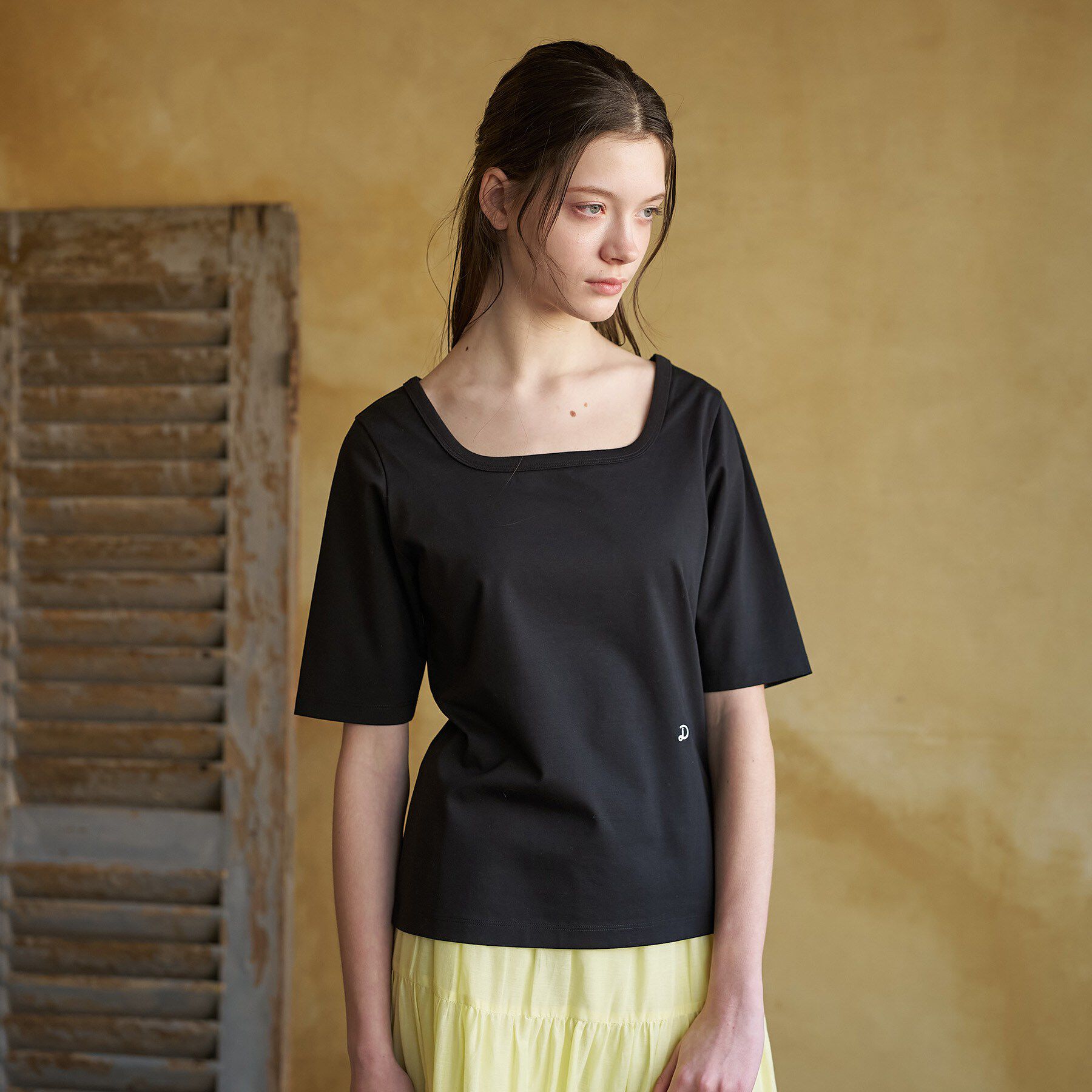 DRESSTERIOR「【接触冷感/UVカット/抗菌防臭/しわ防止】COOL DEODORANT JERSEY スクエアネッ」|Tシャツ・カットソー|