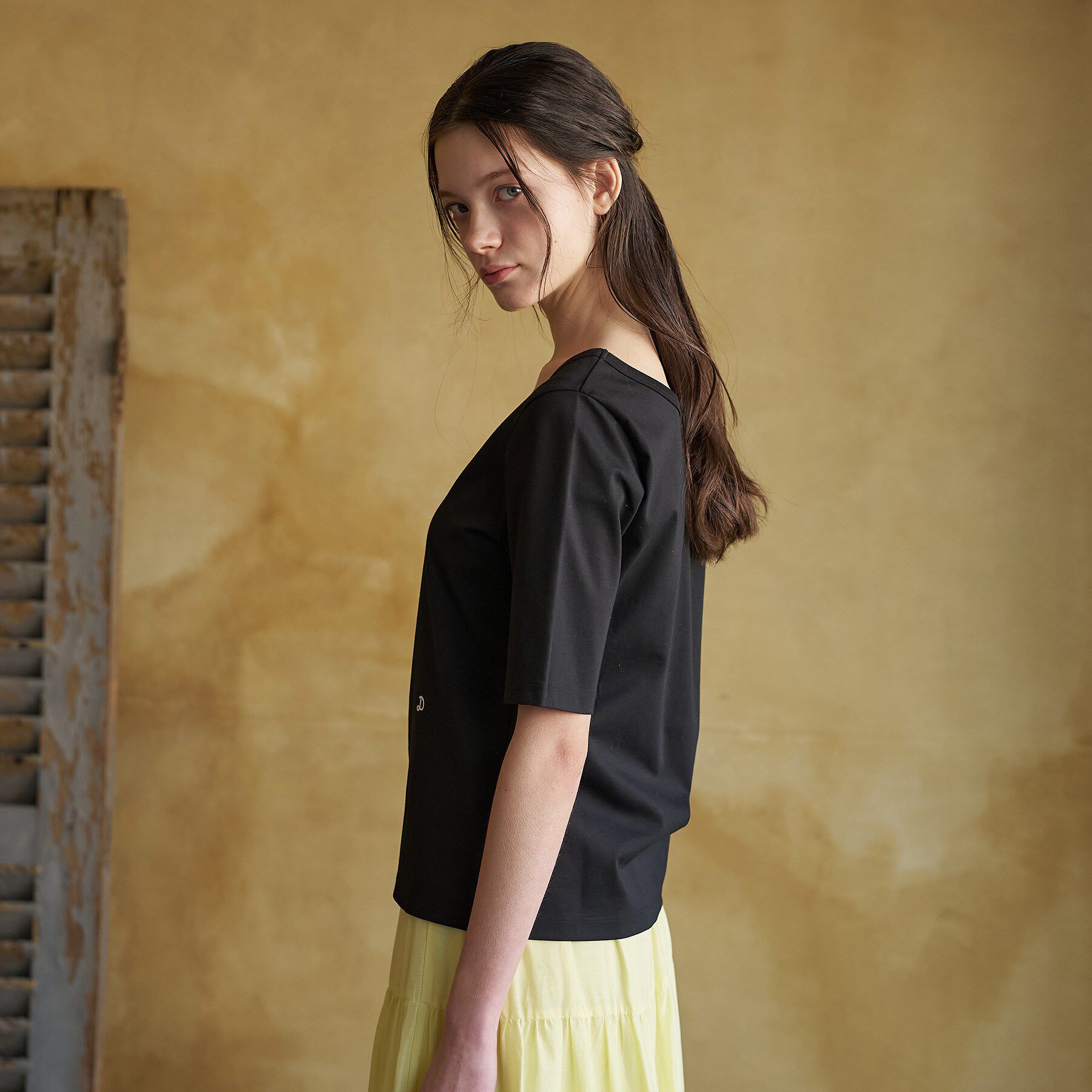 DRESSTERIOR「【接触冷感/UVカット/抗菌防臭/しわ防止】COOL DEODORANT JERSEY スクエアネッ」|Tシャツ・カットソー|