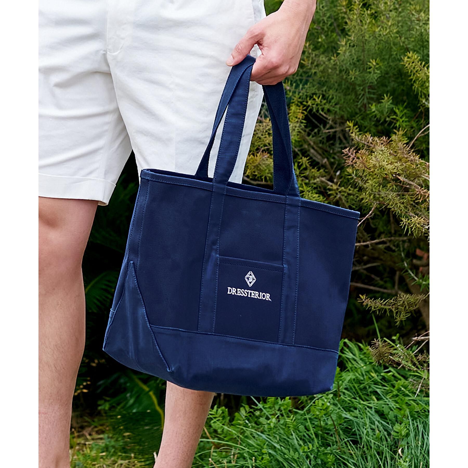 DRESSTERIOR「ドレステリア キャンバストートバッグ（M）」|トートバッグ|ネイビー(094)