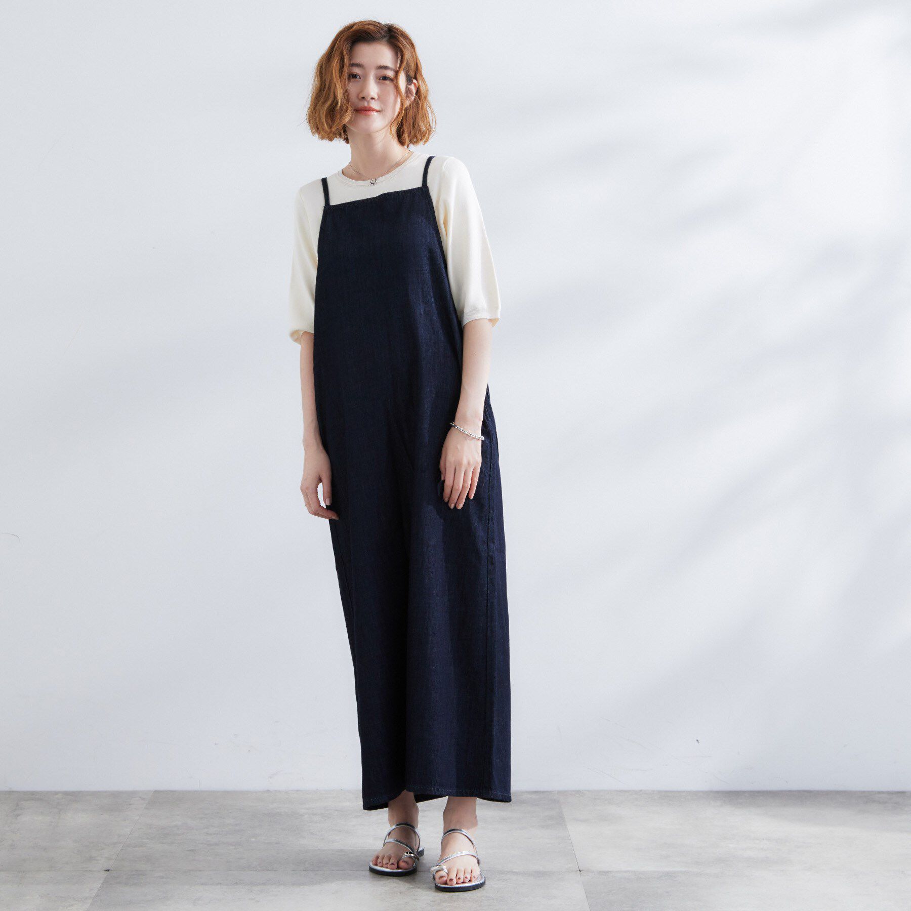grove「【Lee】DENIM CAMISOLE DRESS」|ワンピース|