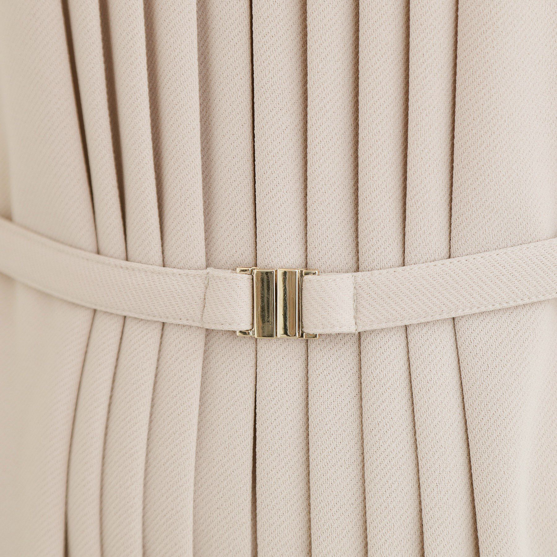 grove「【手洗いOK】フロントプリーツ袖コンシャスワンピース」|ワンピース|