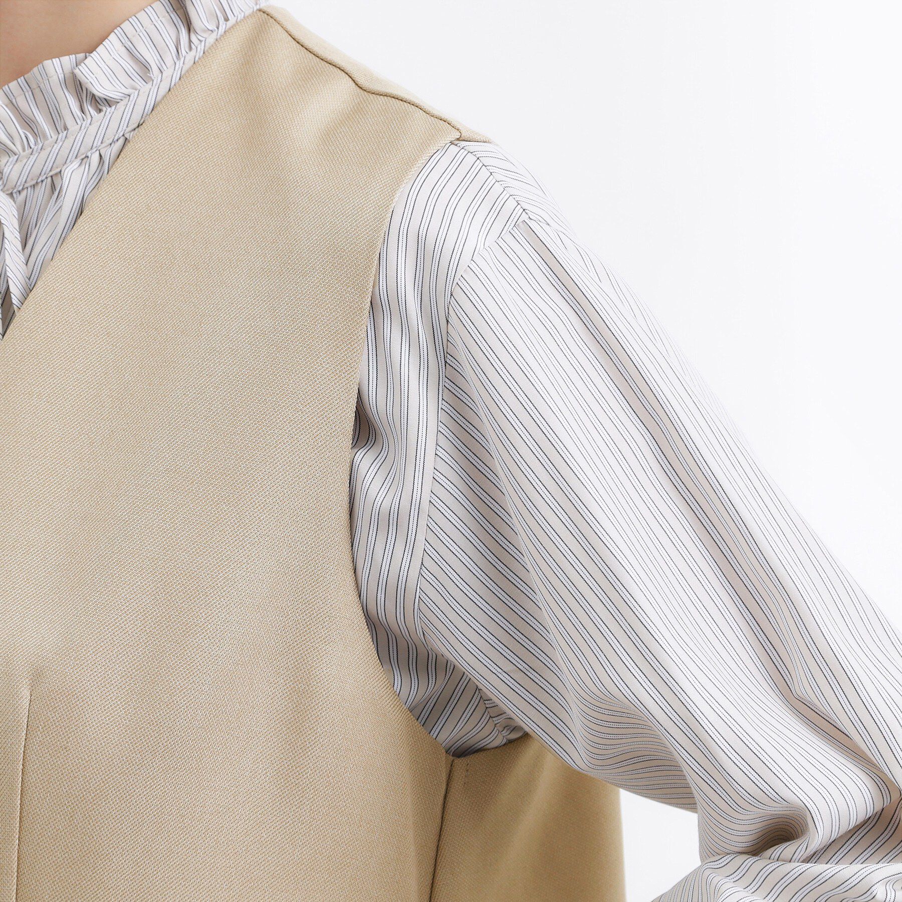 grove「【一枚着／ジレ】着回しできるトレンチライクジャンドレ」|ワンピース|