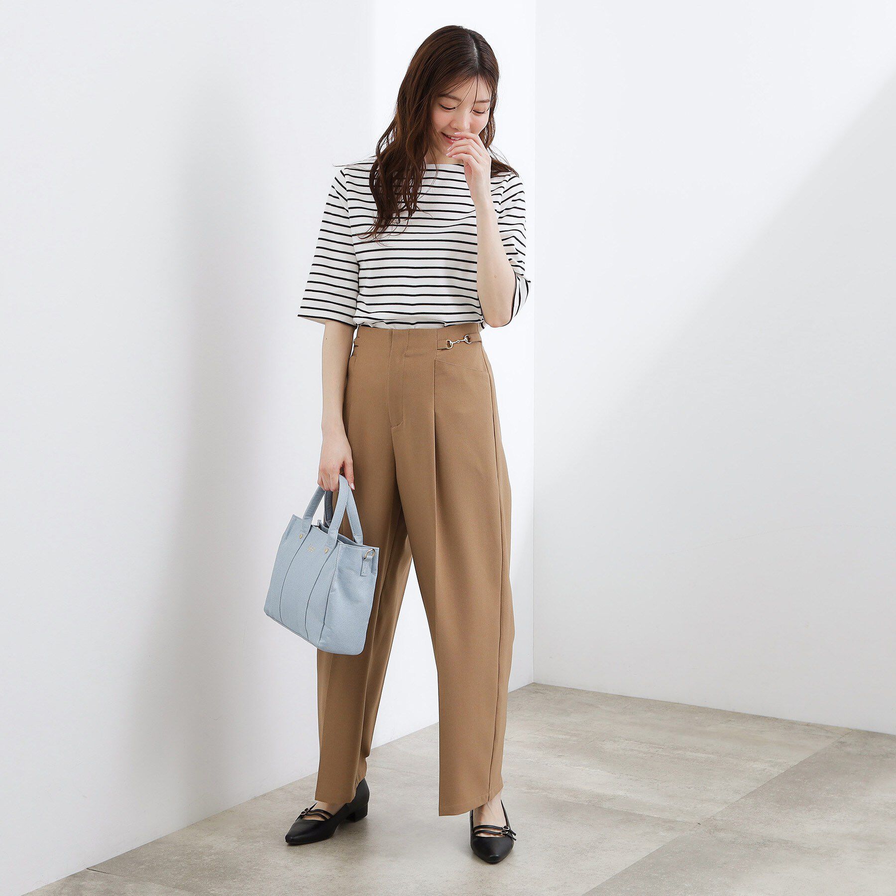 grove「【Lee別注】麻調スクエア2WAYトート」|トートバッグ|