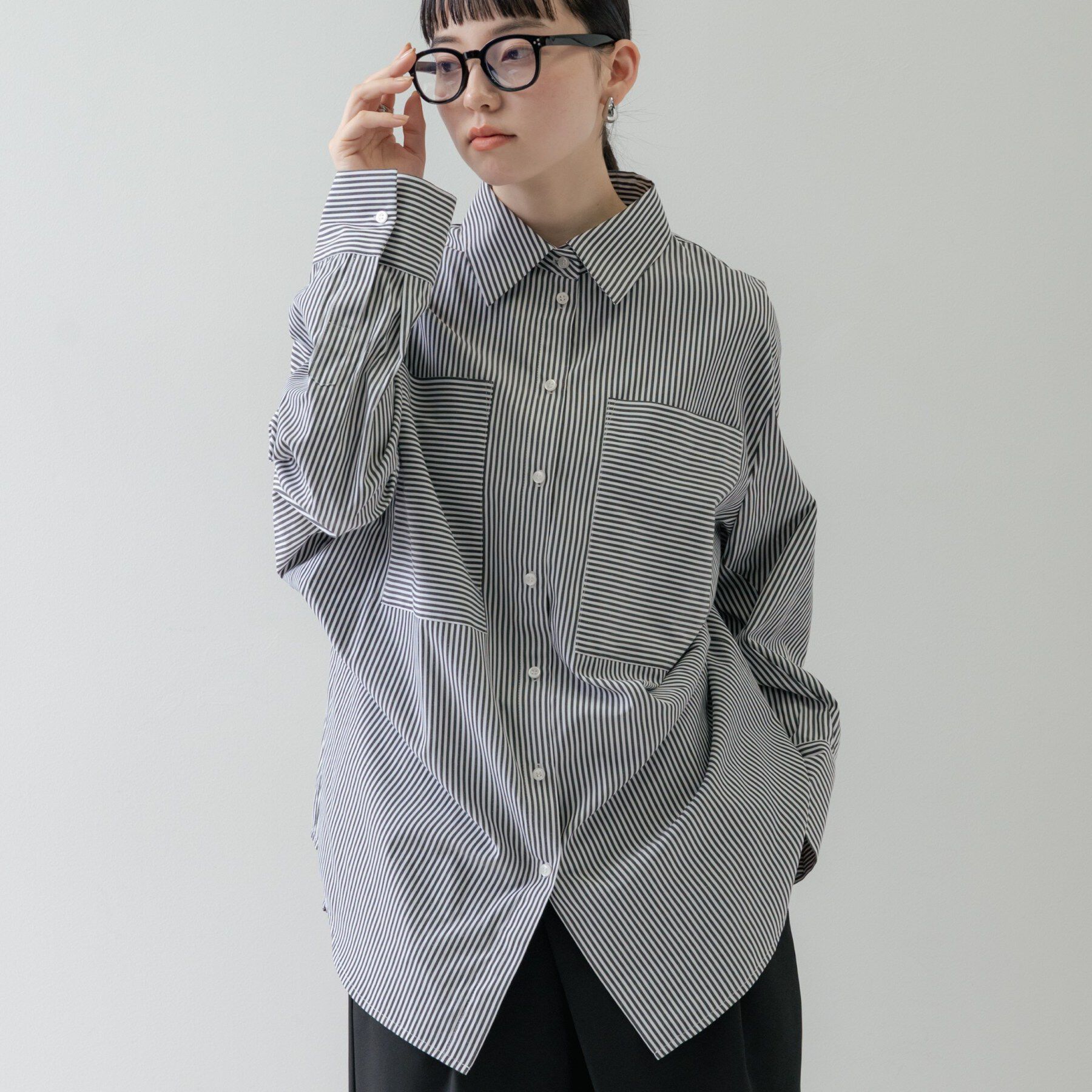 GALLEST「Timeless｜ビッグポケットフォルムシャツ【接触冷感】」|シャツ・ブラウス|