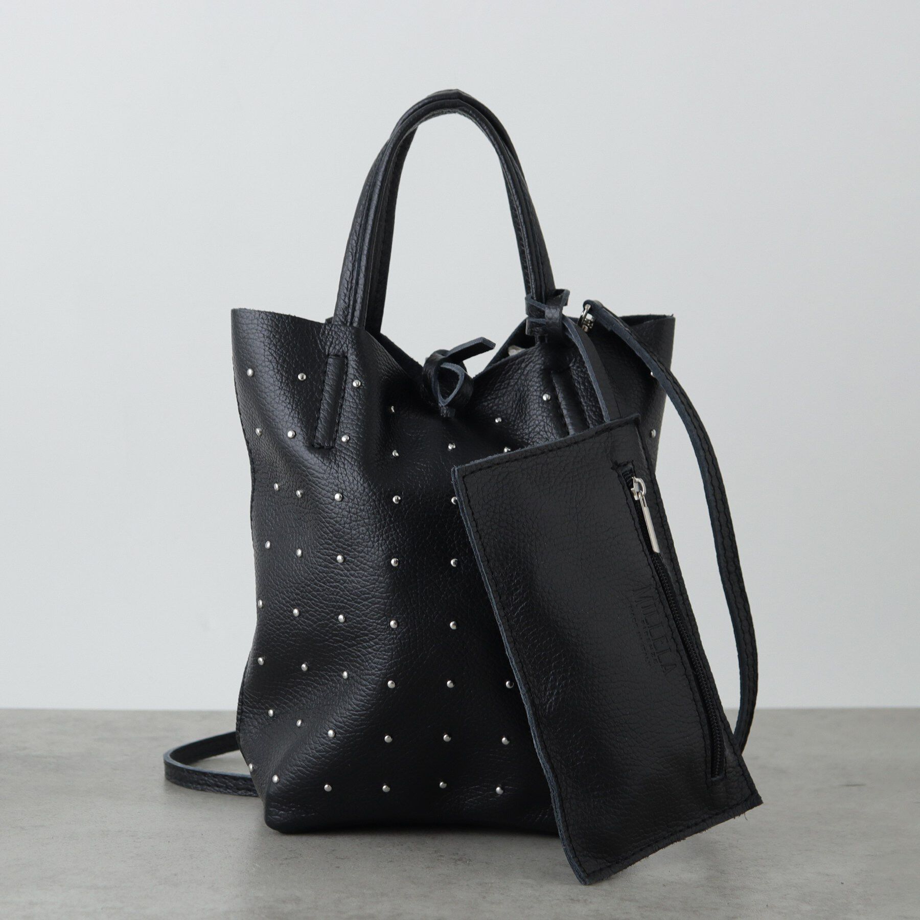 GALLEST「【MILLELA FIRENZE】スタッズミニトートバッグ」|トートバッグ|ブラック(019)