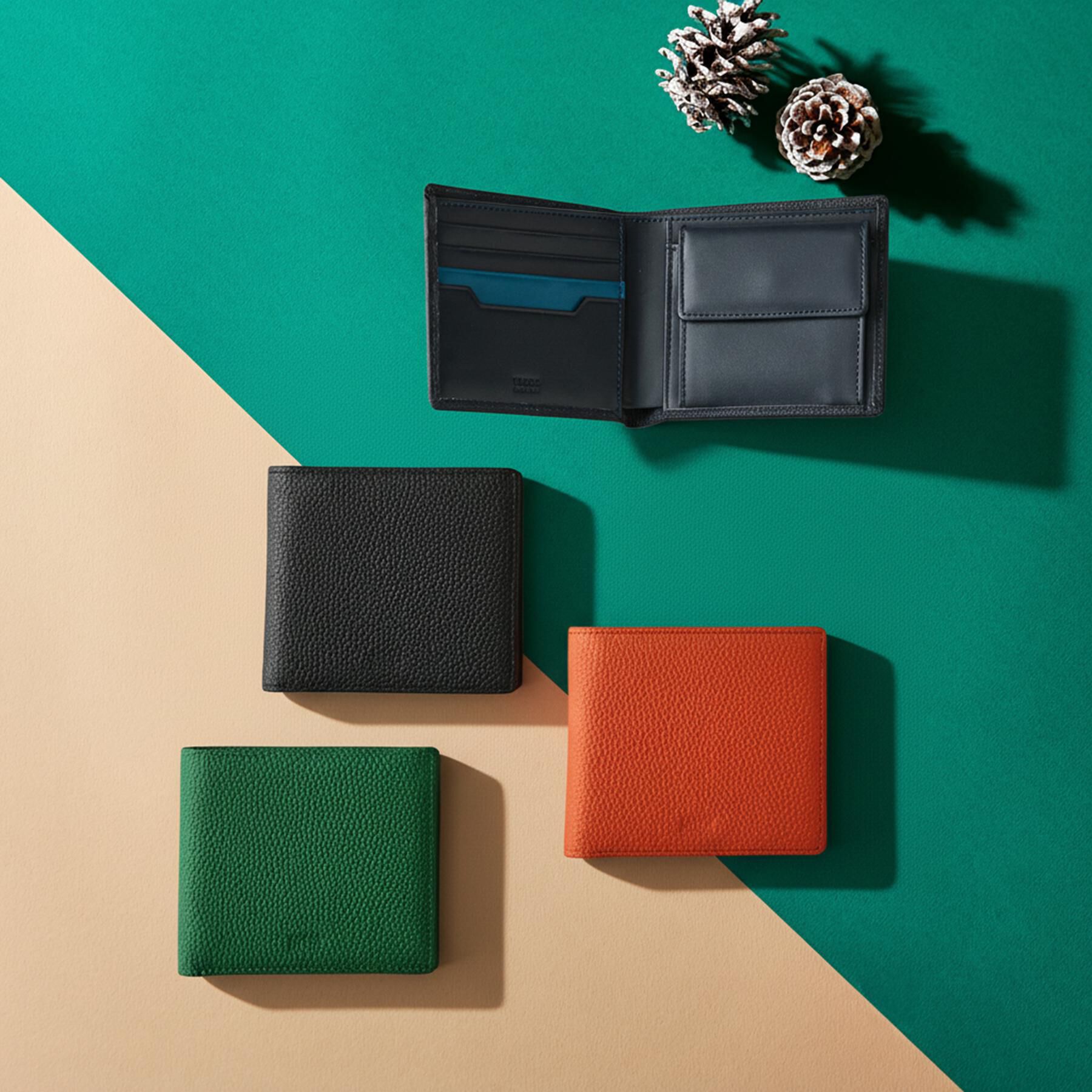 TAKEO KIKUCHI「ソフトシュリンクレザー二つ折り財布」|財布|