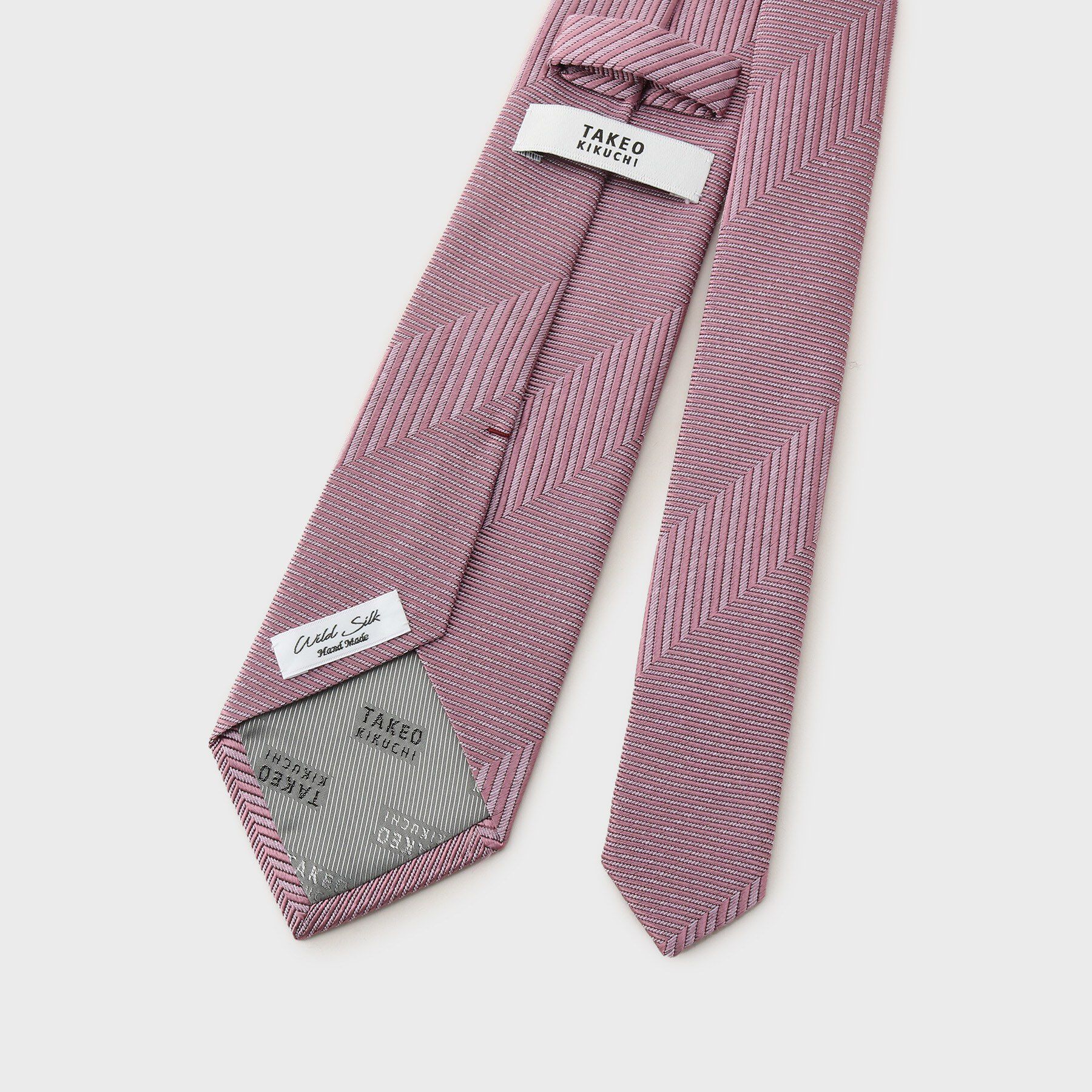 TAKEO KIKUCHI「ワイルドシルク シャドーヘリンボンネクタイ」|ネクタイ・蝶ネクタイ|