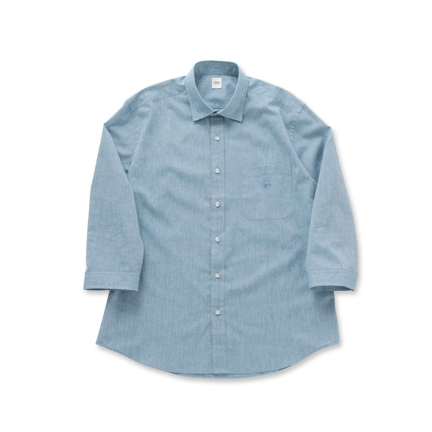TAKEO KIKUCHI「ハイブリッド リネン 七分袖シャツ」|シャツ・ブラウス|