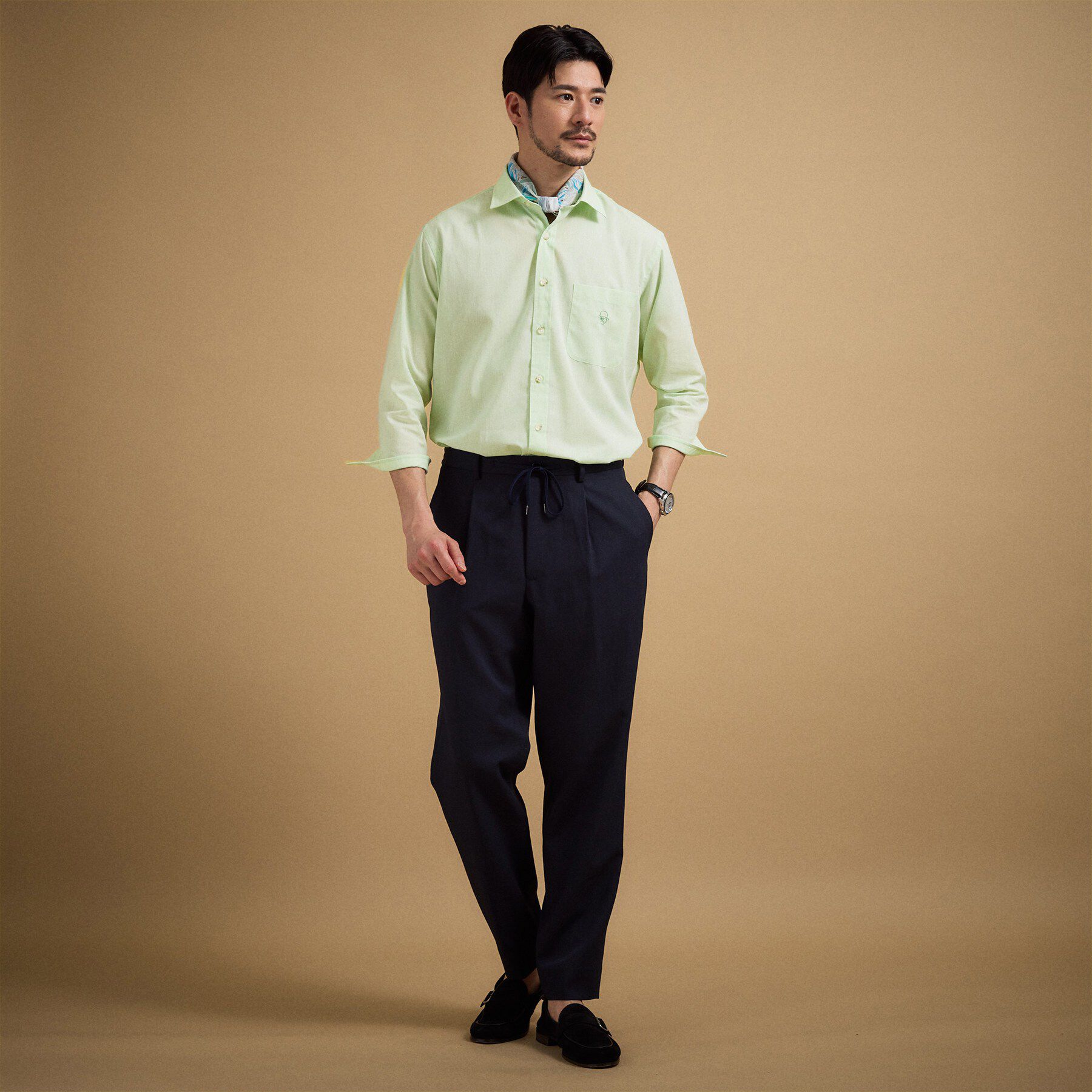 TAKEO KIKUCHI「ハイブリッド リネン 七分袖シャツ」|シャツ・ブラウス|