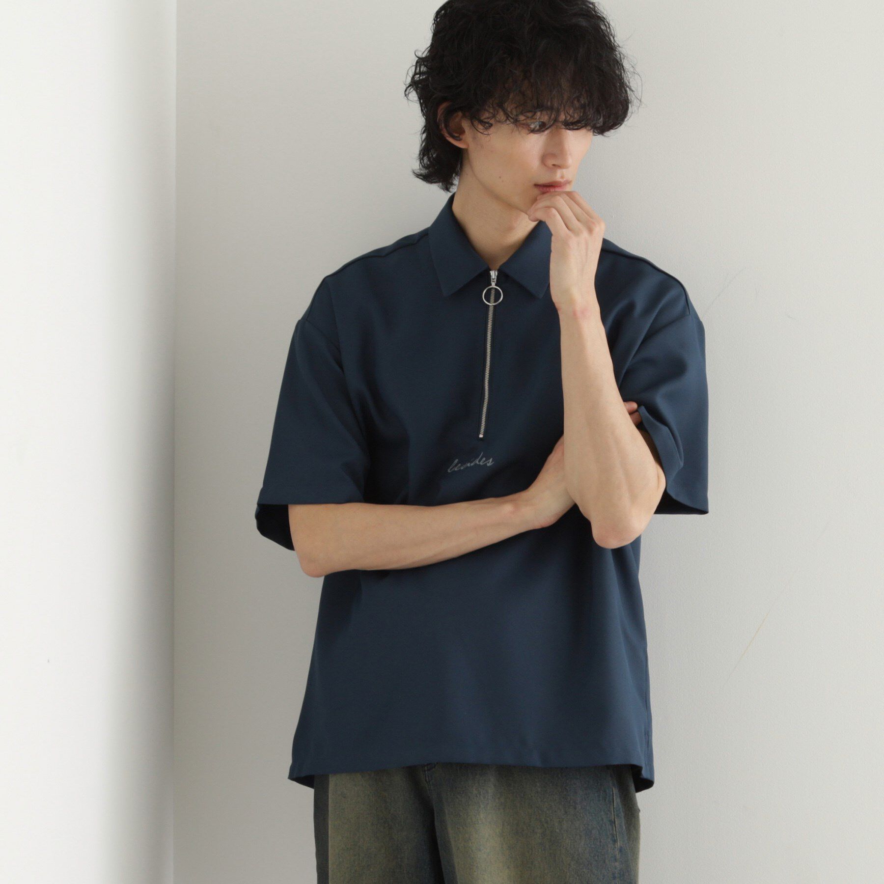 tk.TAKEO KIKUCHI「エンブロハーフジップシャツ」|シャツ・ブラウス|