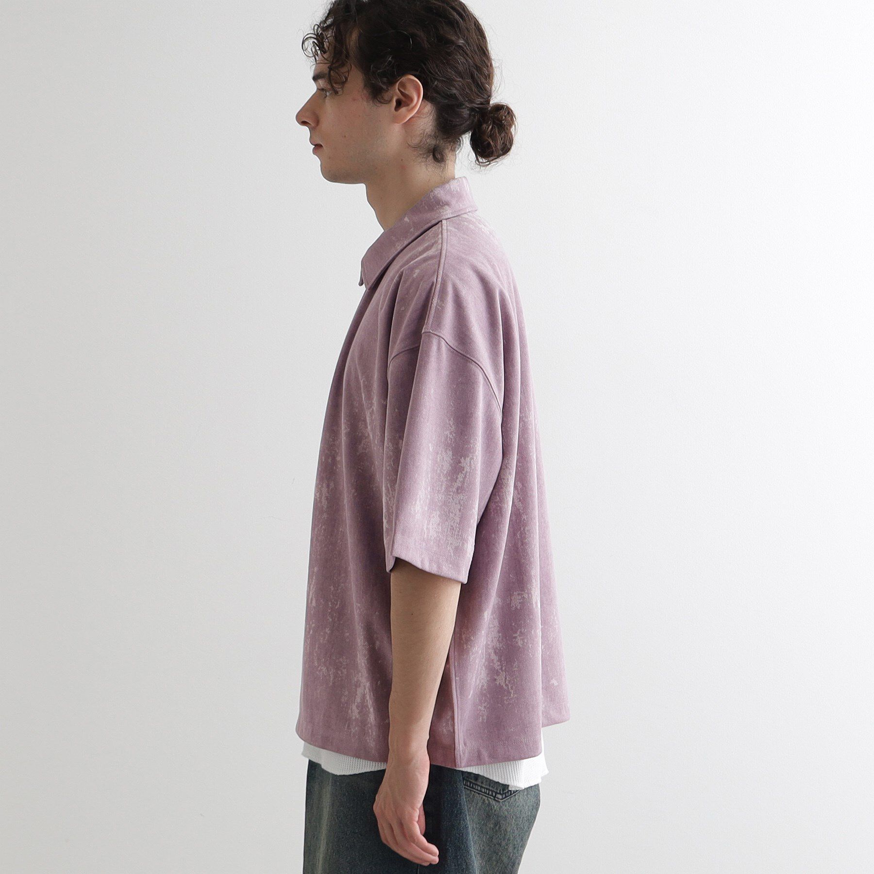 tk.TAKEO KIKUCHI「ヴィンテージライクハーフジップポロシャツ」|ポロシャツ|