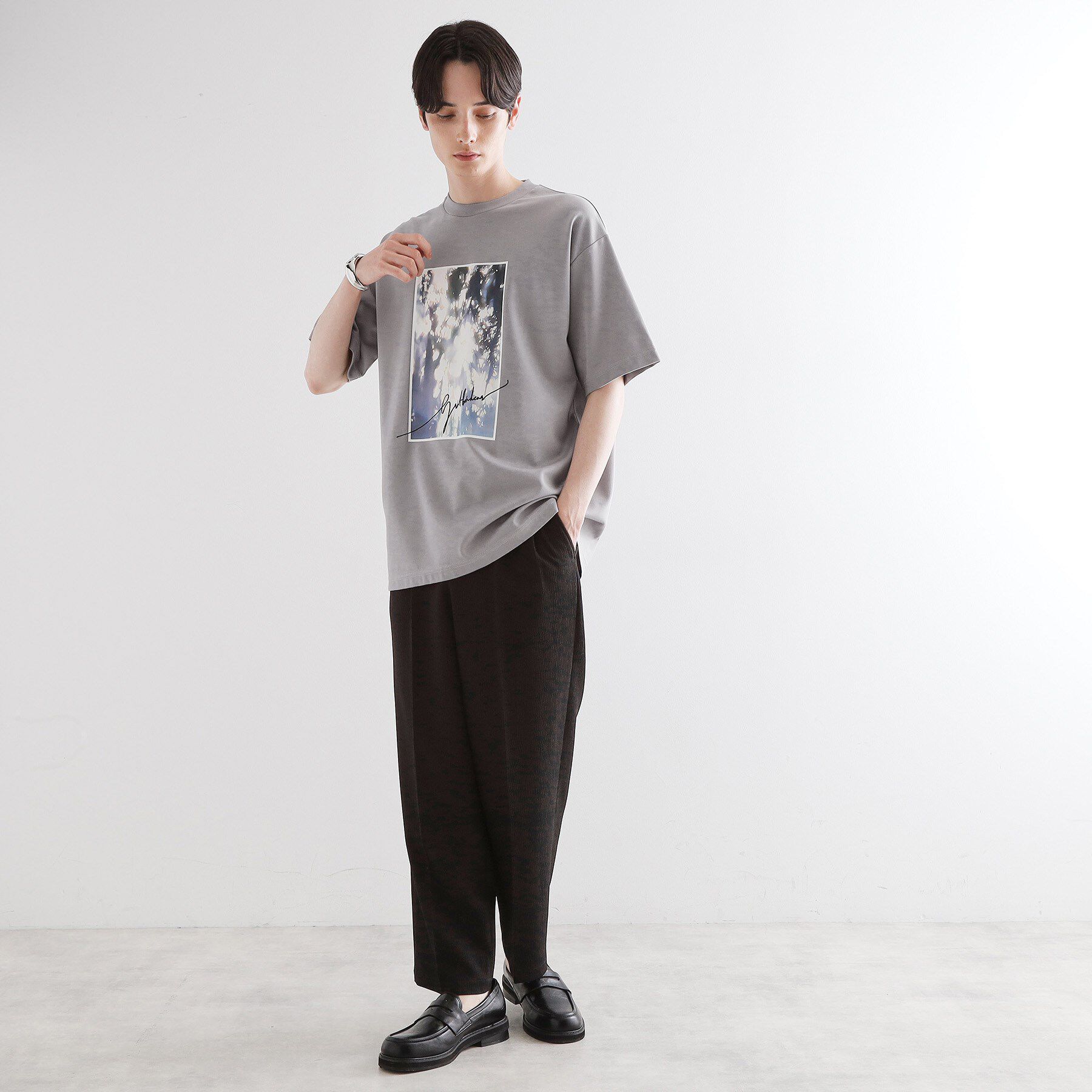 tk.TAKEO KIKUCHI「ハートグラフィックTシャツ」|Tシャツ・カットソー|