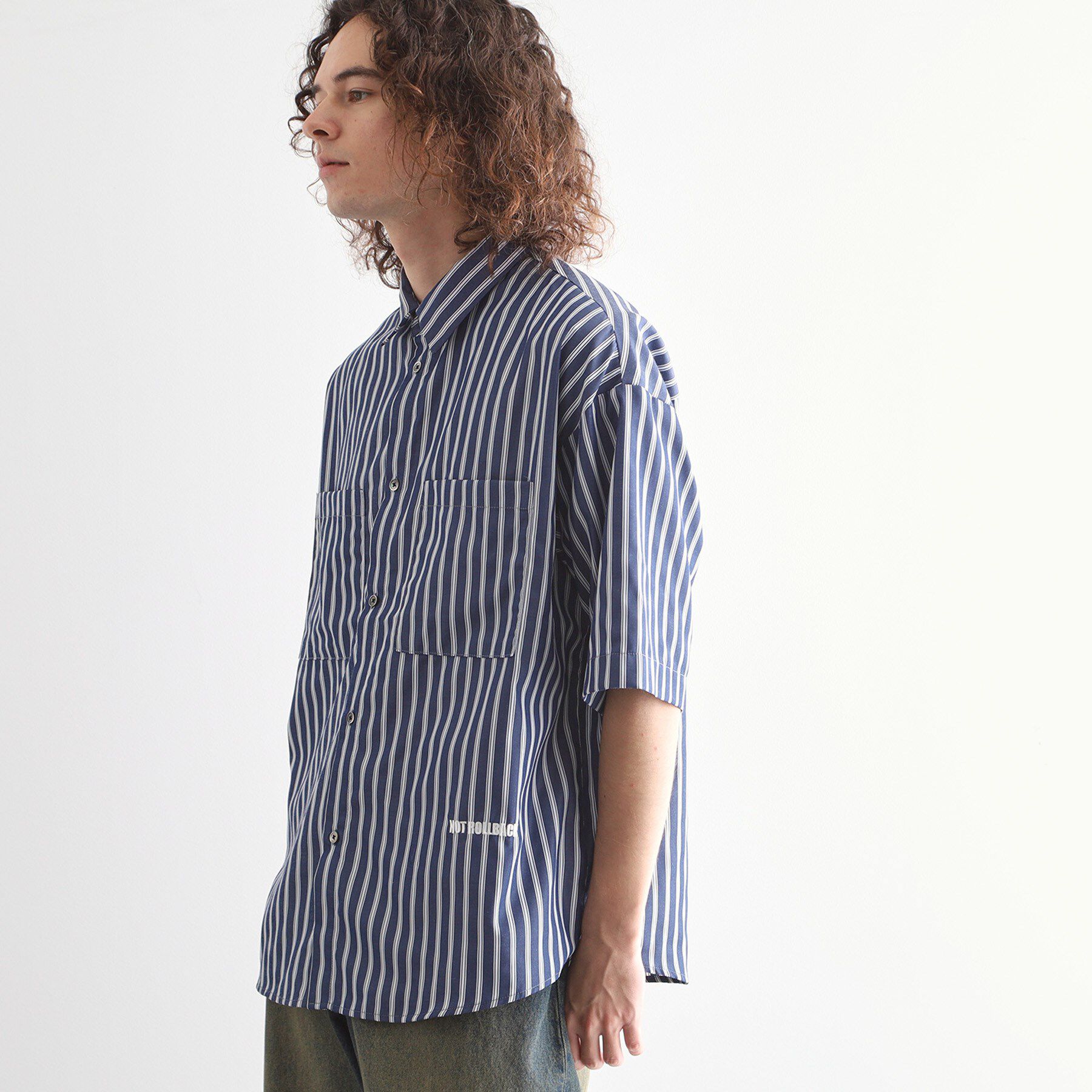 tk.TAKEO KIKUCHI「ストライプ刺繍シャツ」|シャツ・ブラウス|