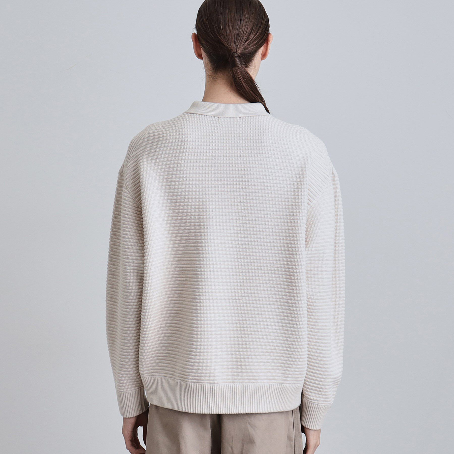 tk.TAKEO KIKUCHI「ハーフジップニットポロシャツ」|ニット・セーター|