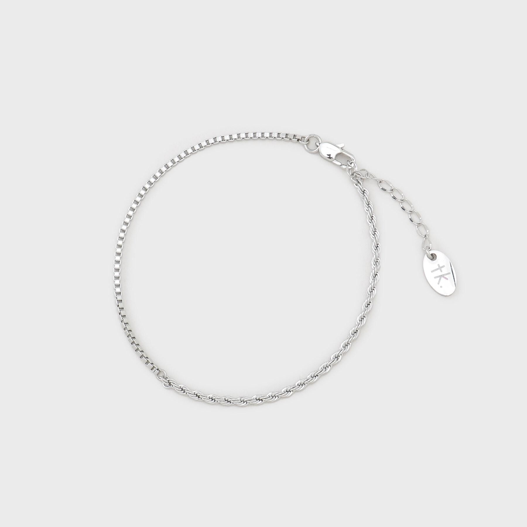 tk.TAKEO KIKUCHI「【ステンレス】ナローコンビブレスレット」|ブレスレット・バングル|シルバー(106)