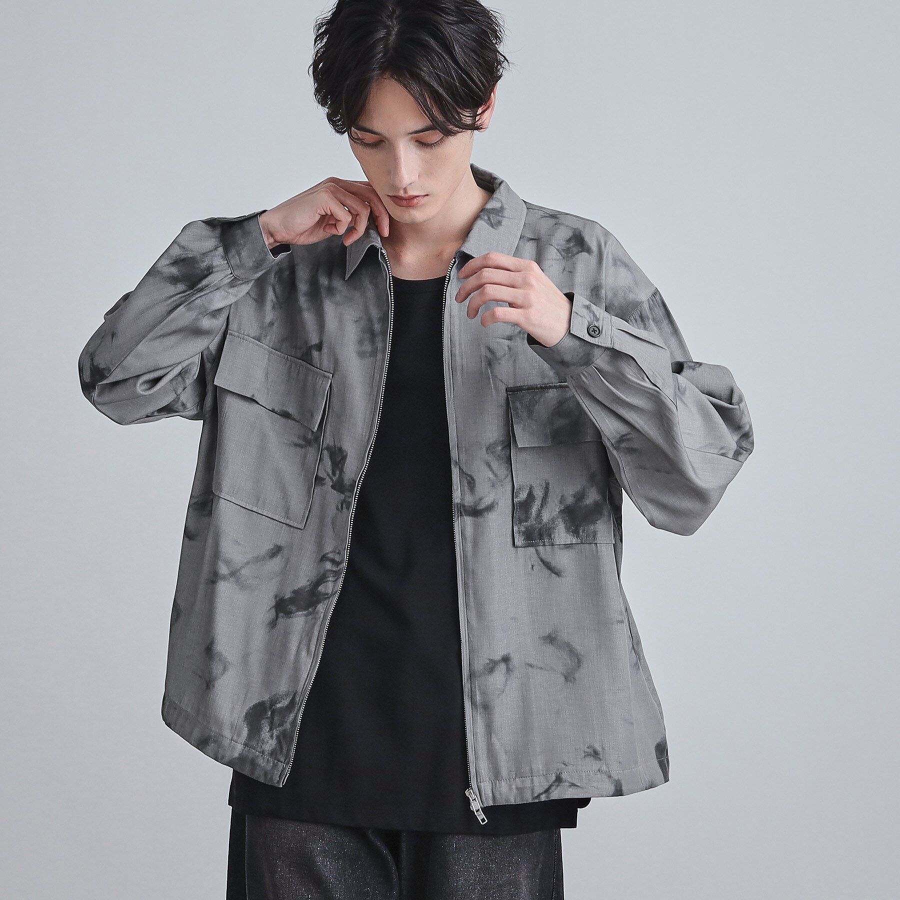 tk.TAKEO KIKUCHI「シャンブレーシャツアウター」|シャツ・ブラウス|